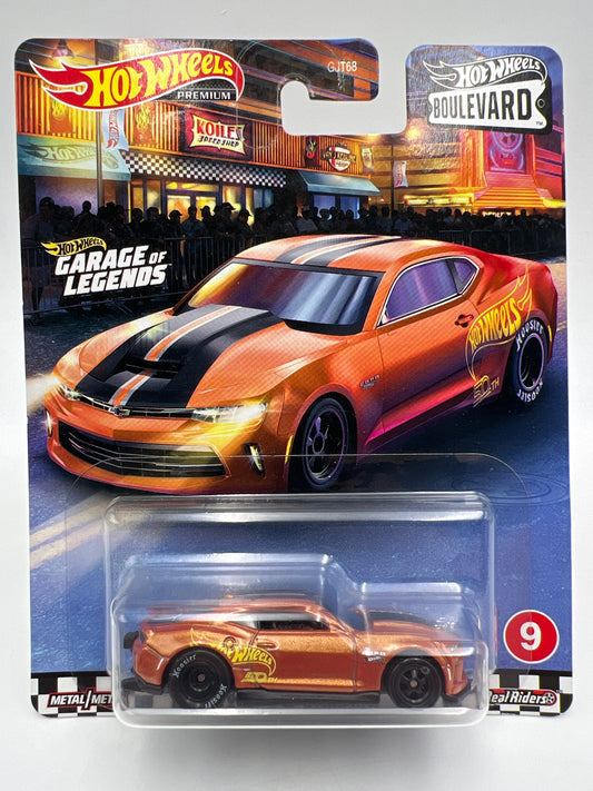 Hot Wheels Premium Boulevard #9 2018 Copo Camaro SS Orange W/Protector