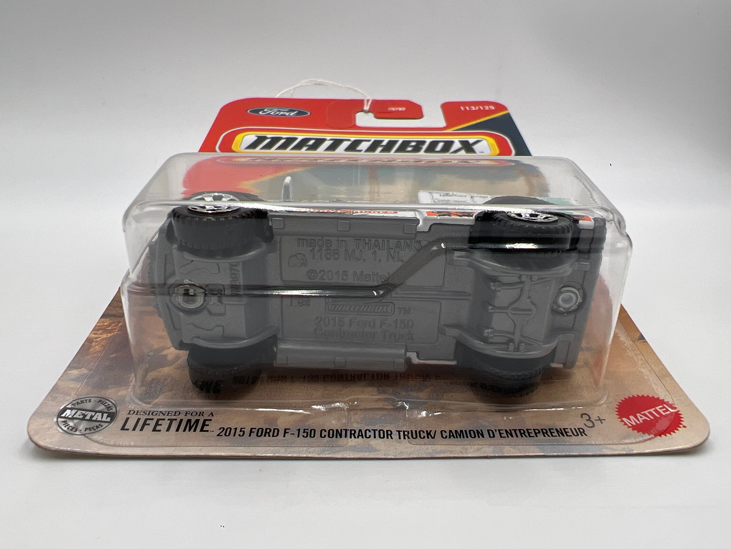 2025 Matchbox #113 2015 Ford F-150 Contractor Truck White 216C