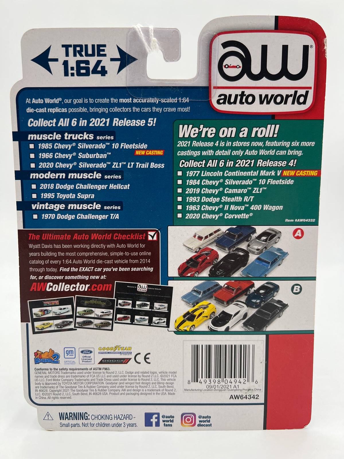 Auto World Muscle Trucks Release 5 Version A 1985 Chevy Silverado 10 Fleetside Dark Blue 184D