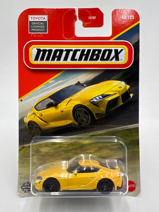 2025 Matchbox #43 2023 Toyota GR Supra Yellow 214D