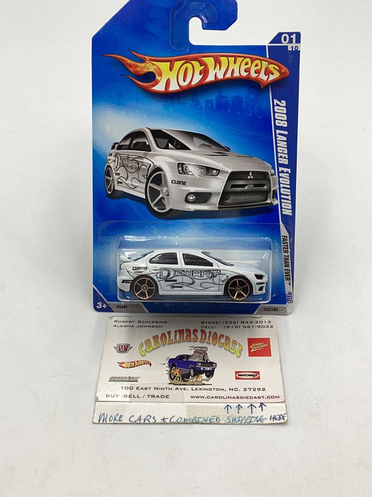 2009 Hot wheels #127 2008 Lancer Evolution Walmart exclusive FTE