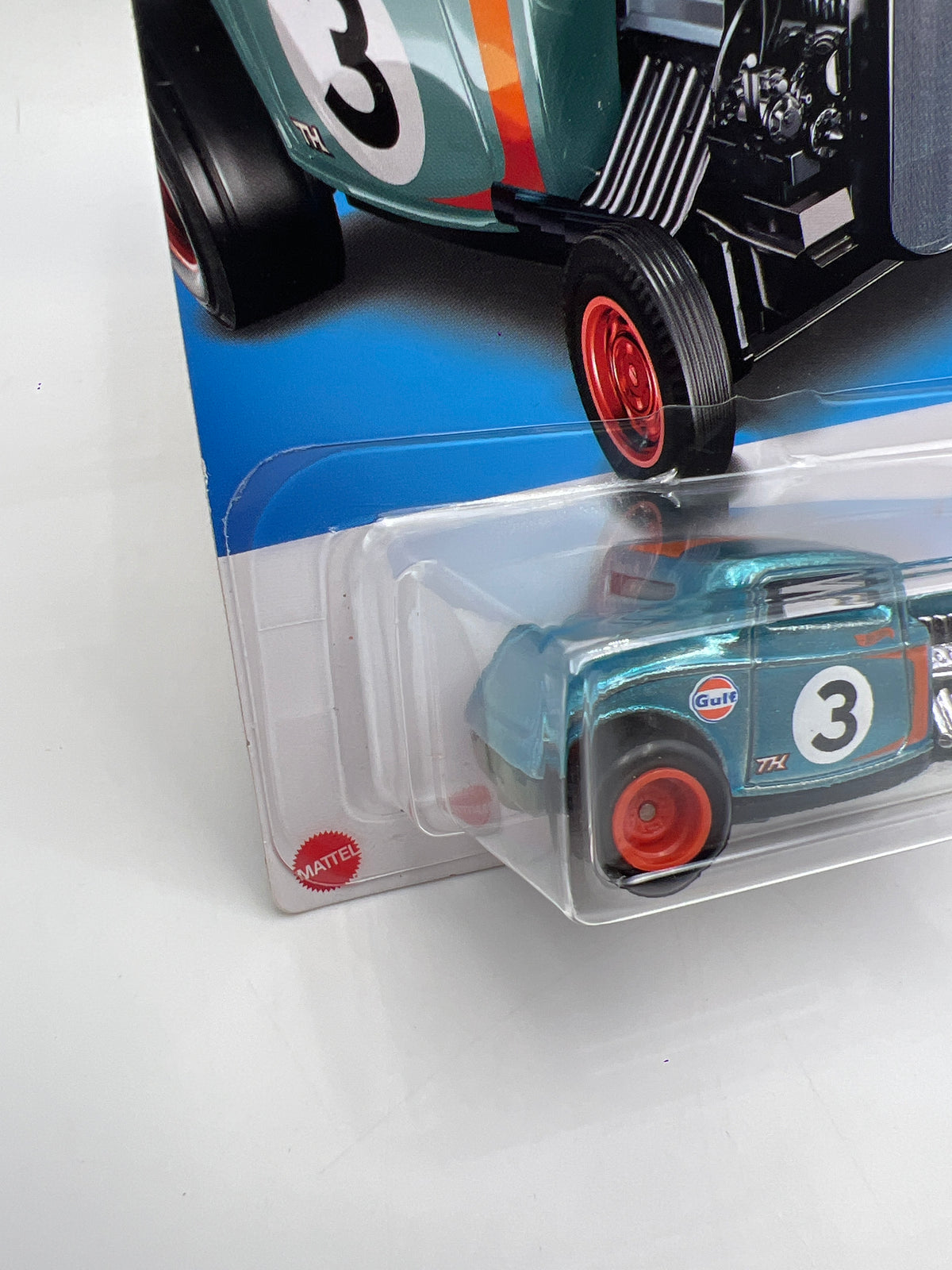 2022 Hot Wheels Super Treasure Hunt #237 32 Ford Gulf Blue W/Protector