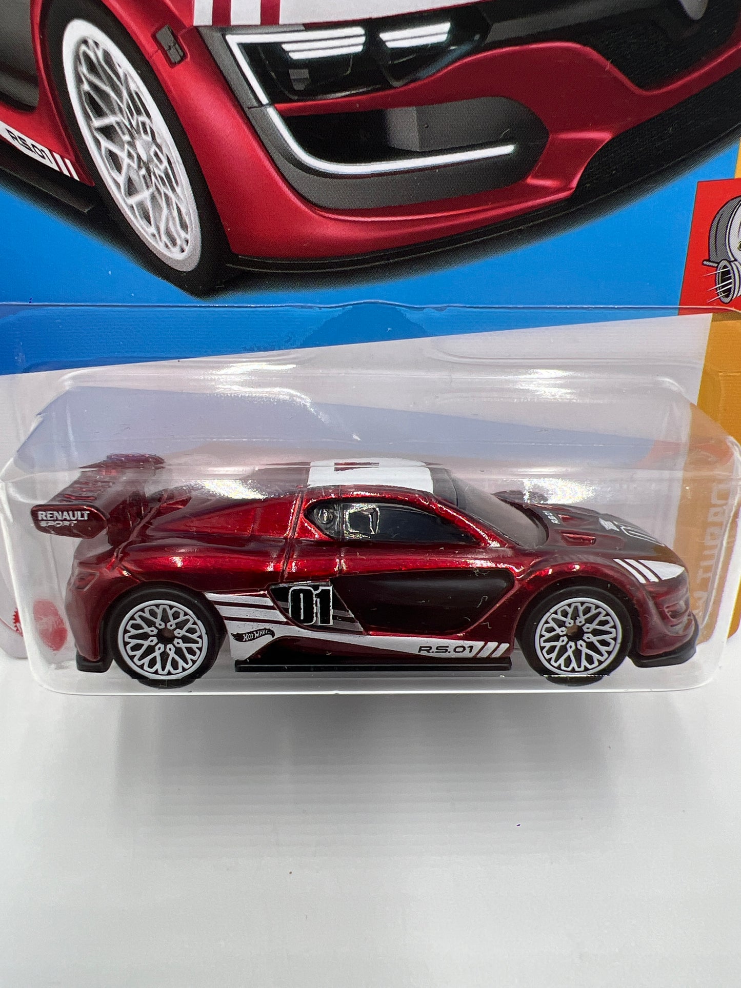 2023 Hot Wheels Super Treasure Hunt #134 Renault Sport R.S. 01 Red W/Protector