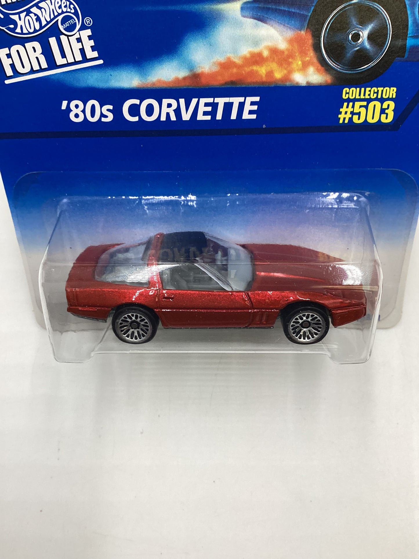 1995 Hot Wheels #503 80’s Corvette Red 2C