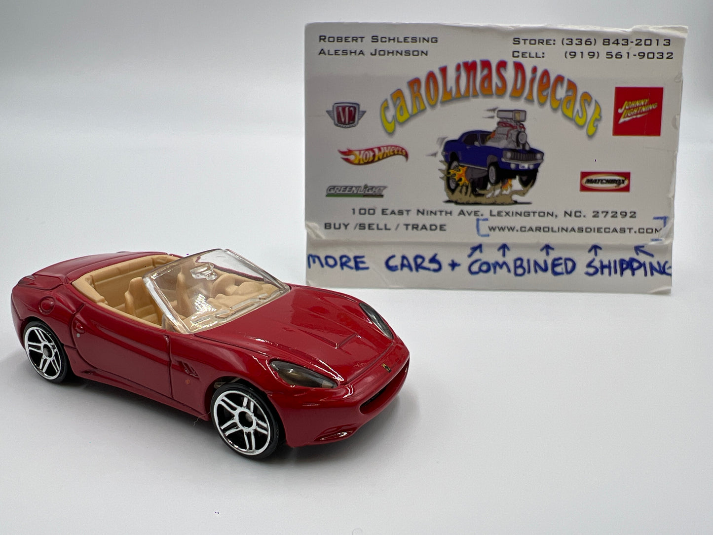 Hot Wheels 2009 New Models Ferrari California Red Loose