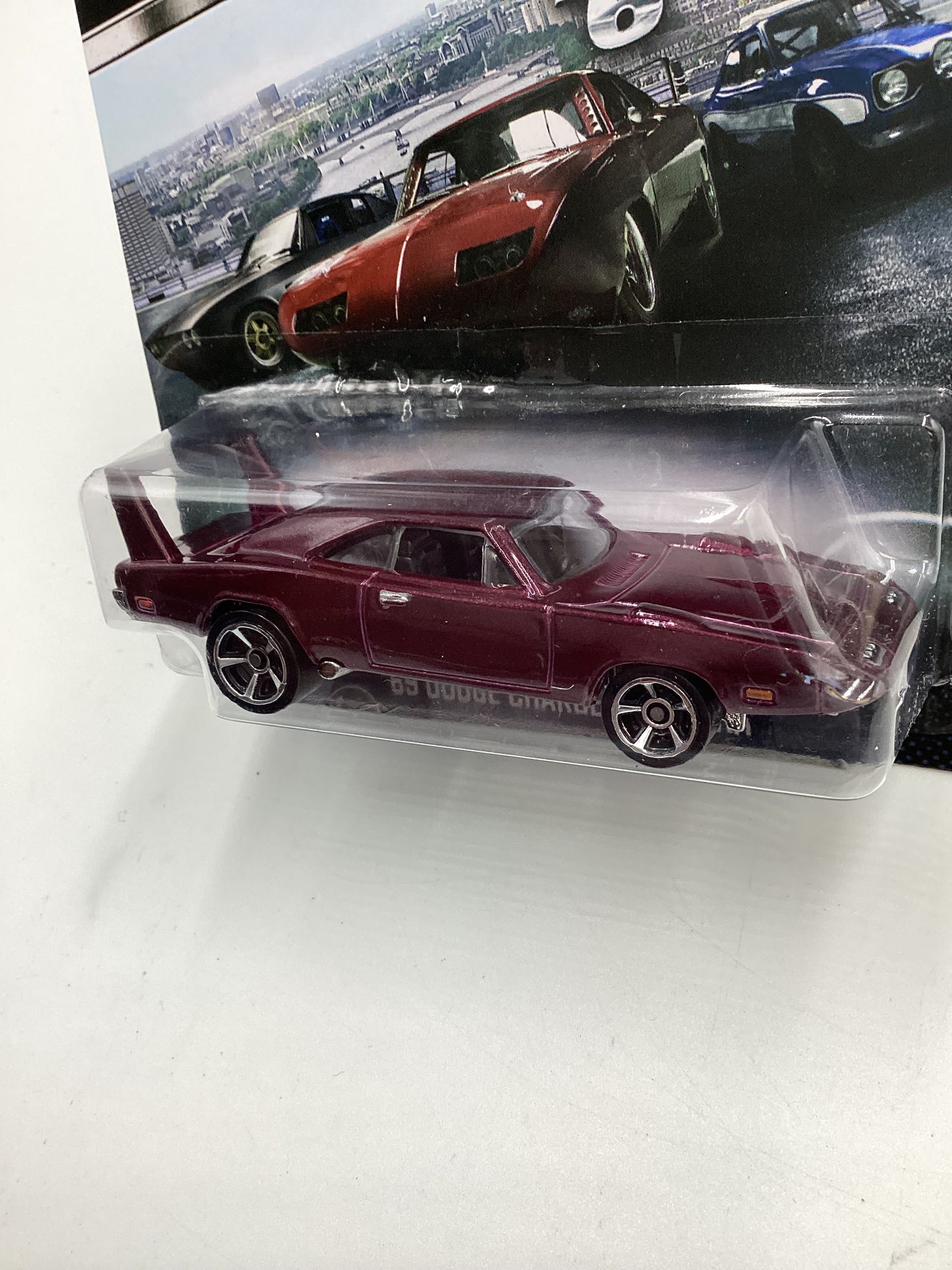 2014 Hot Wheels Fast & Furious 6 #8 69 Dodge Charger Daytona Dark Red 71G