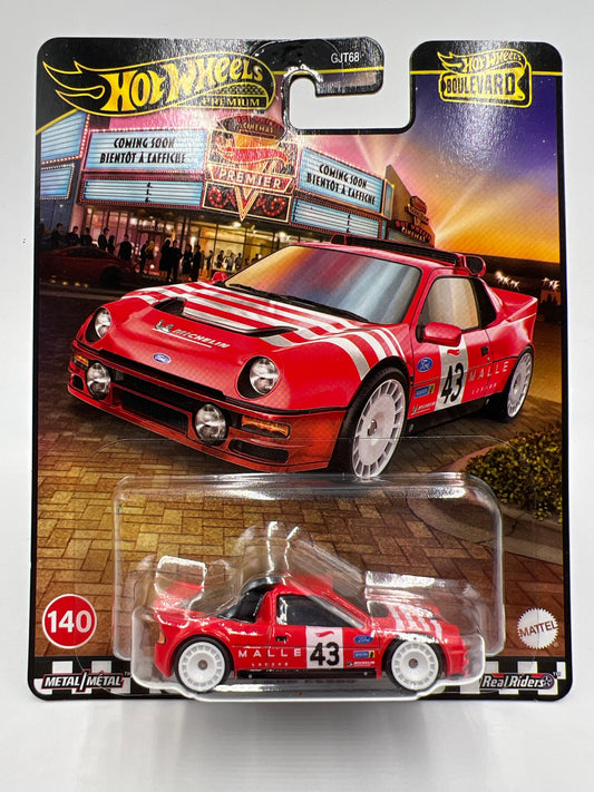 2025 Hot Wheels Premium Boulevard #140 Ford RS200 Red 260D