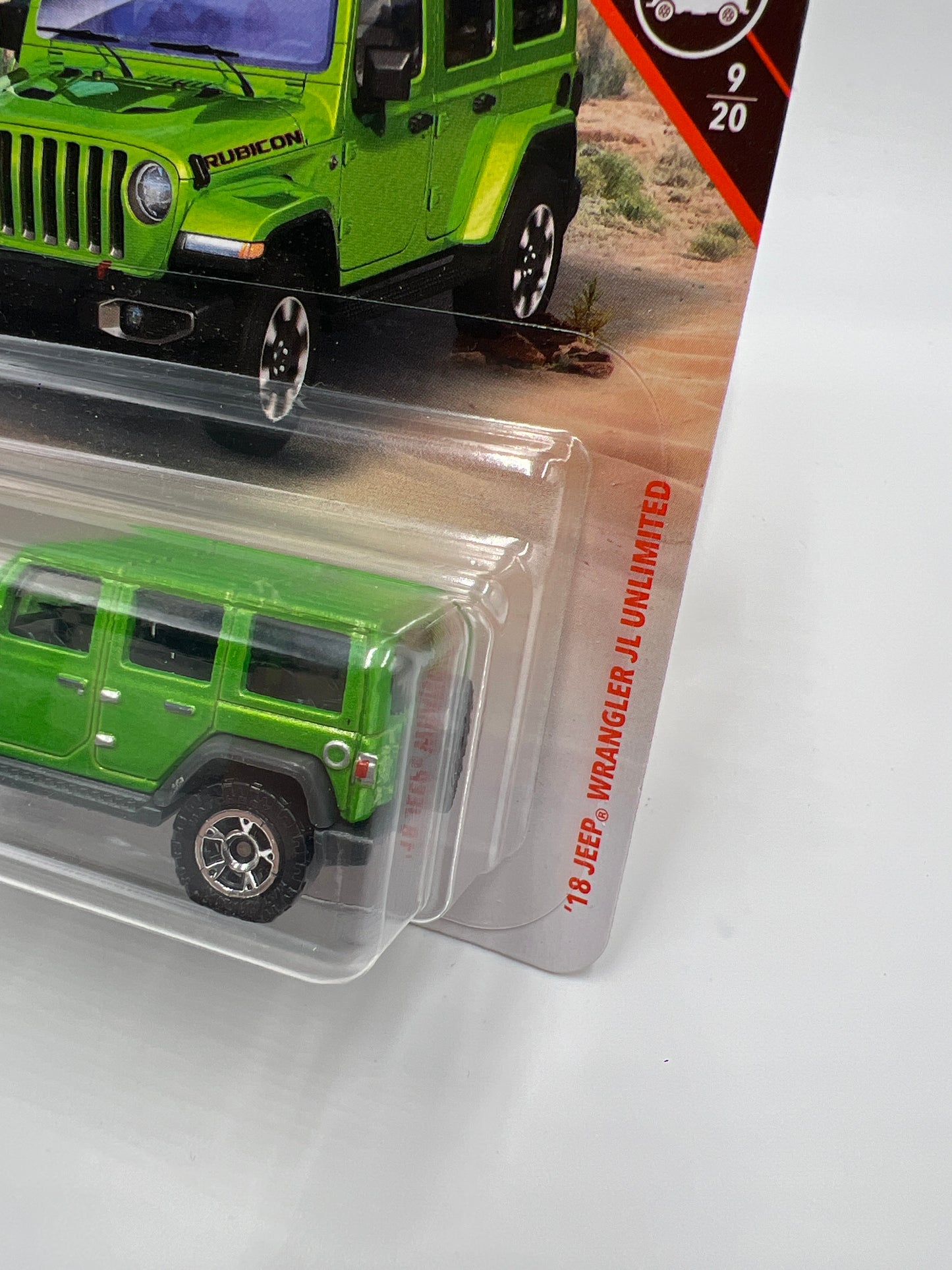 Matchbox MBX Off-Road #62 18 Jeep Wrangler JL Unlimited Green SR