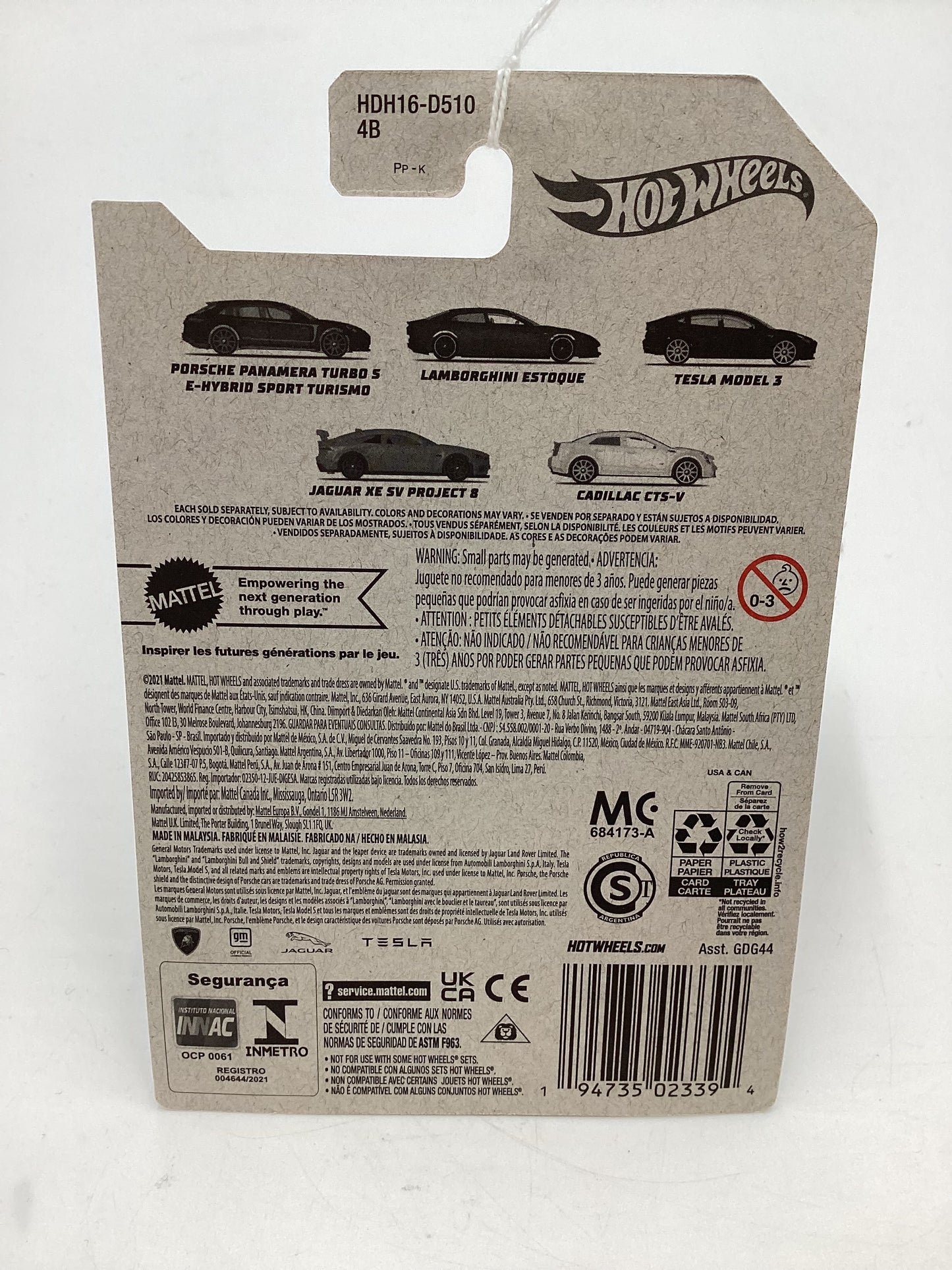 Hot Wheels Walmart Exclusive Luxury Sedans #5 Cadillac CTS-V White