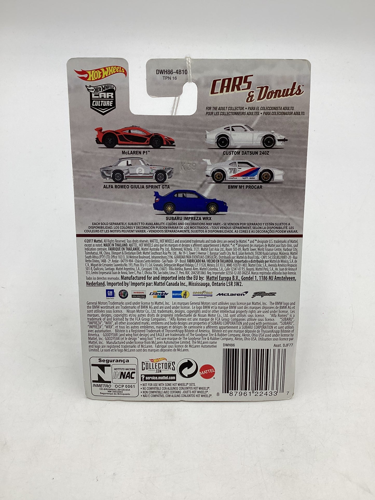 Hot wheels Cars & Donuts 4/5 BMW M1 Procar 245N