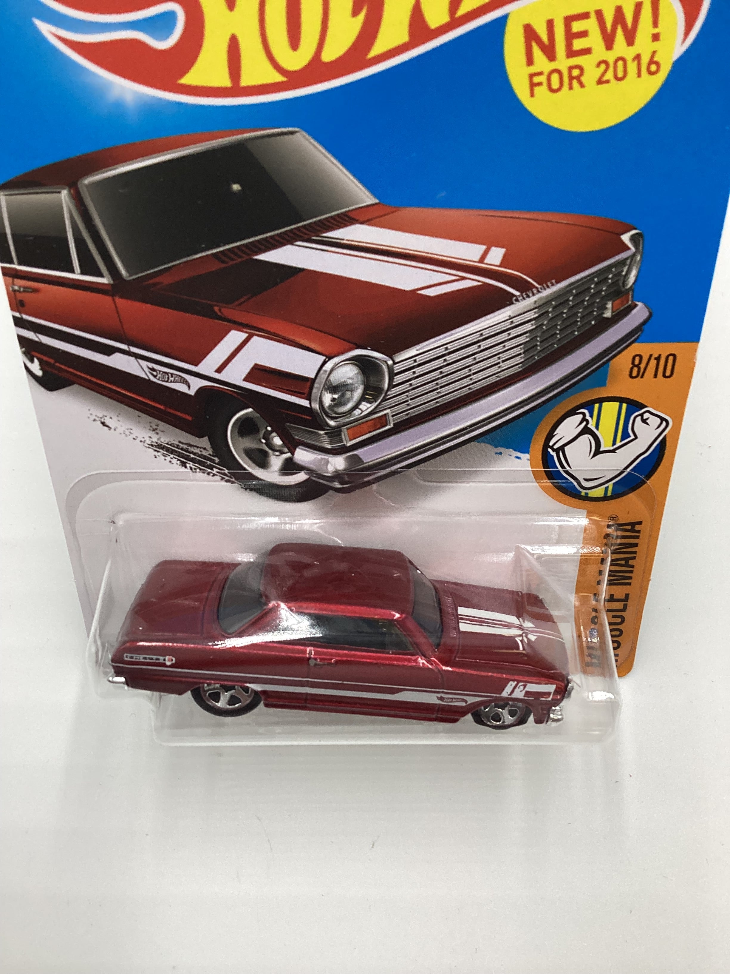 2016 Hot wheels #128 63 Chevy II Red 15i – carolinasdiecast