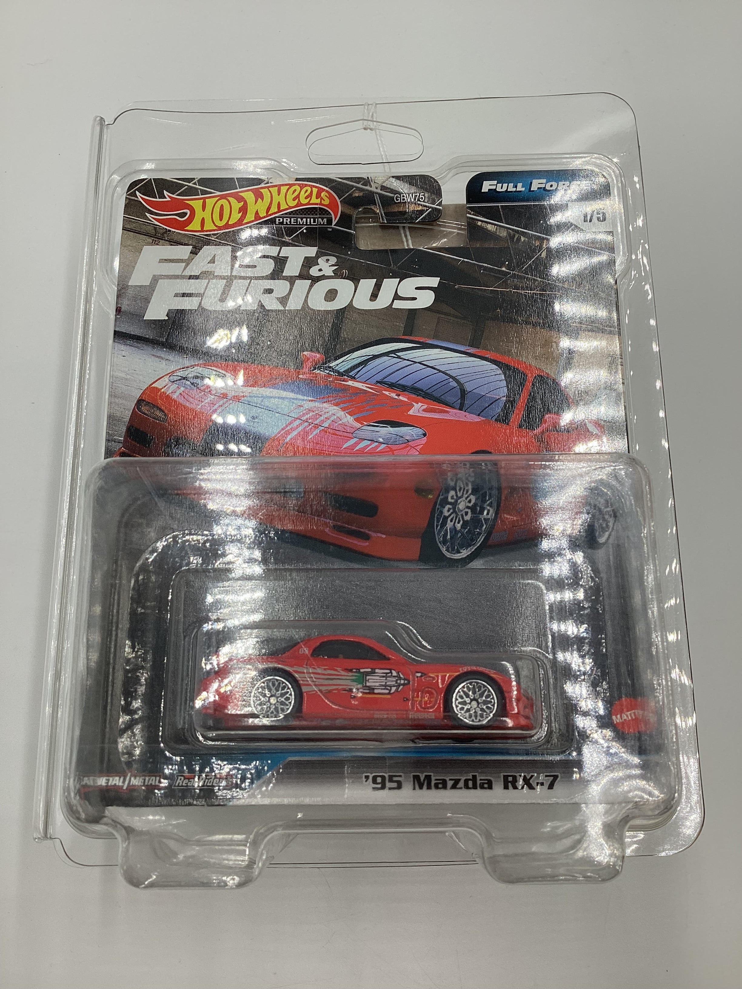 Hot Wheels Fast & Furious Full Force #1 95 Mazda RX-7 Red W