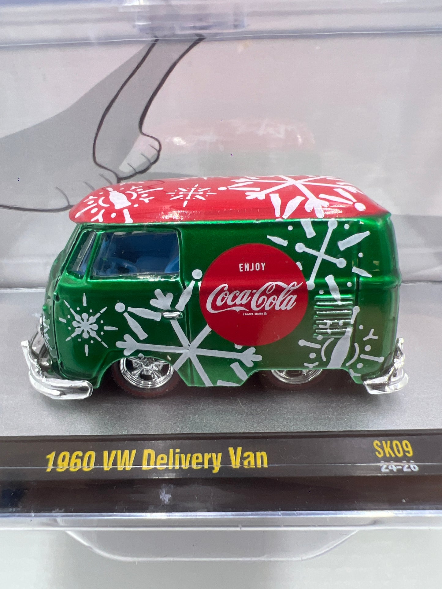 2024 M2 Machines Holiday Coca Cola 1960 VW Delivery Van Green SK09