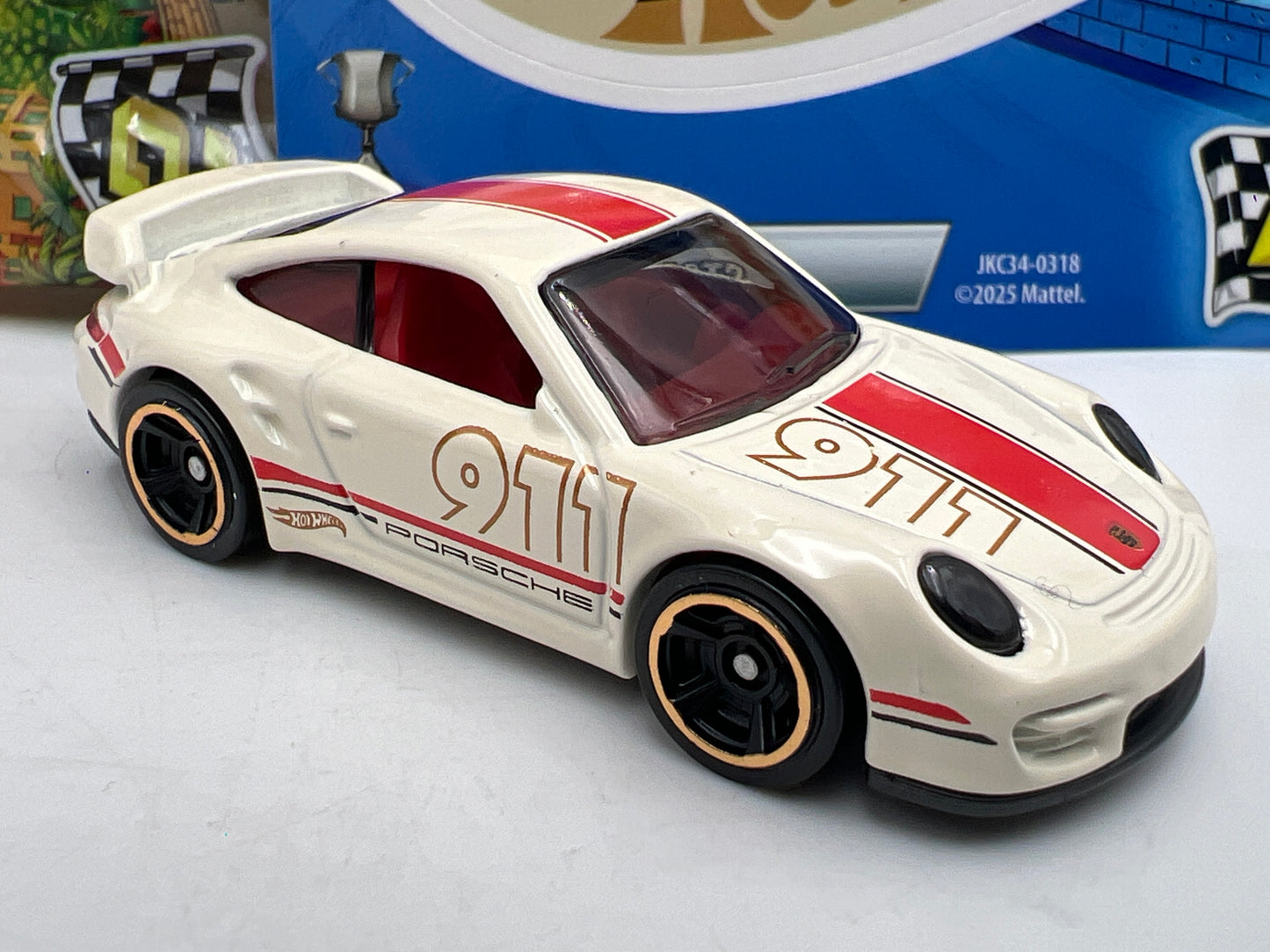 2026 Hot Wheels Mystery Models Series 2 #3 CHASE Porsche 911 GT2 White