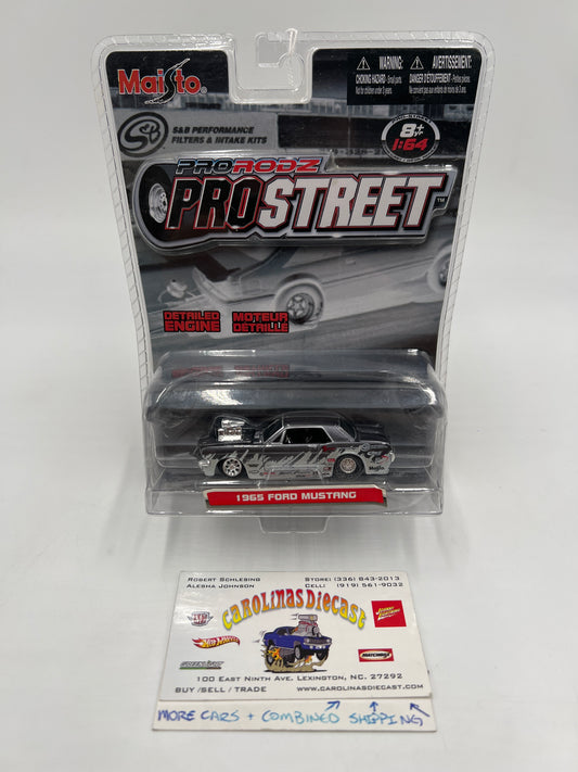 Maisto Pro Rodz Pro Street 1965 Ford Mustang Silver 185D