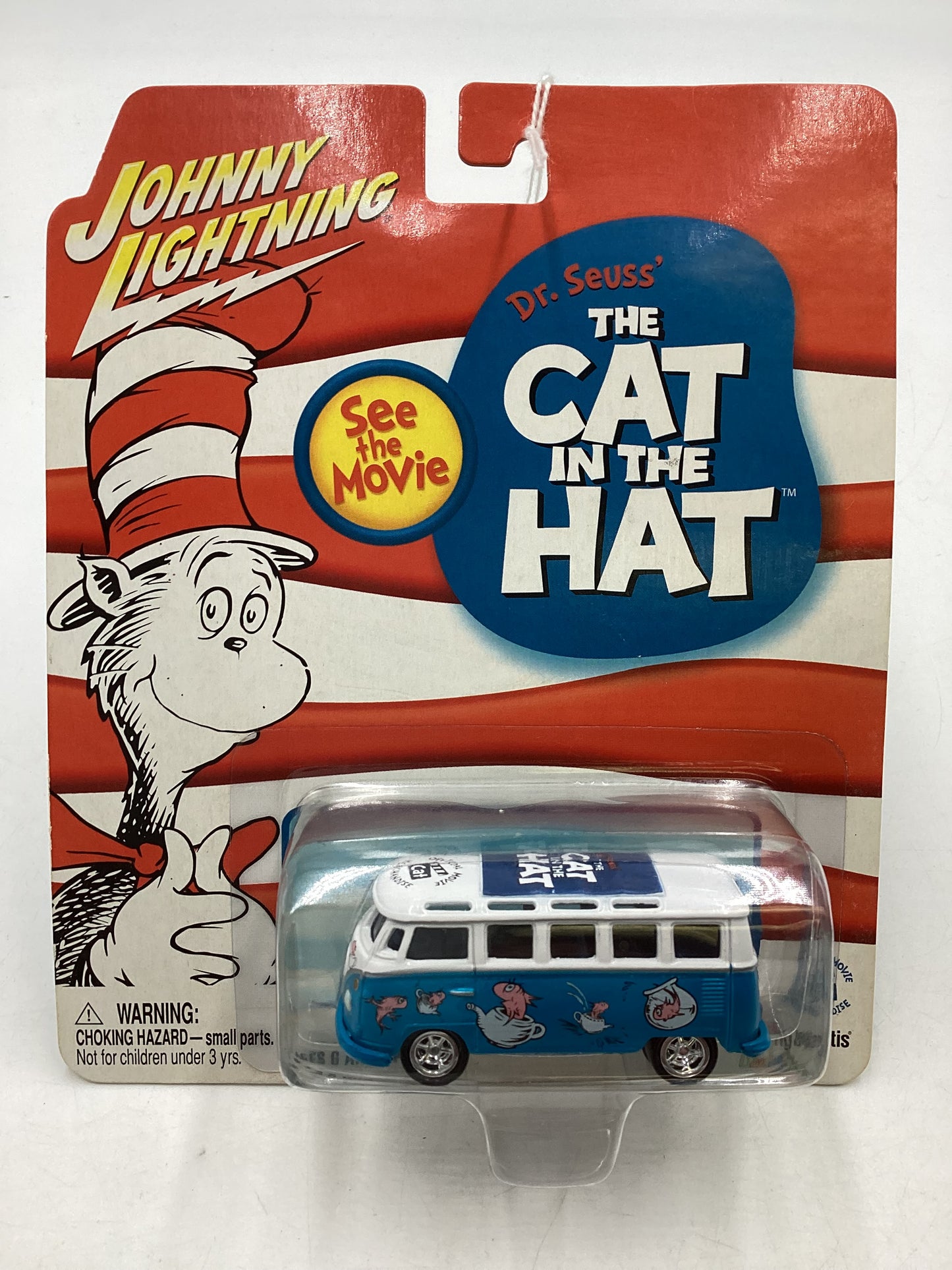 Johnny Lightning The Cat In The Hat 65 Volkswagen Samba Bus Blue 218F