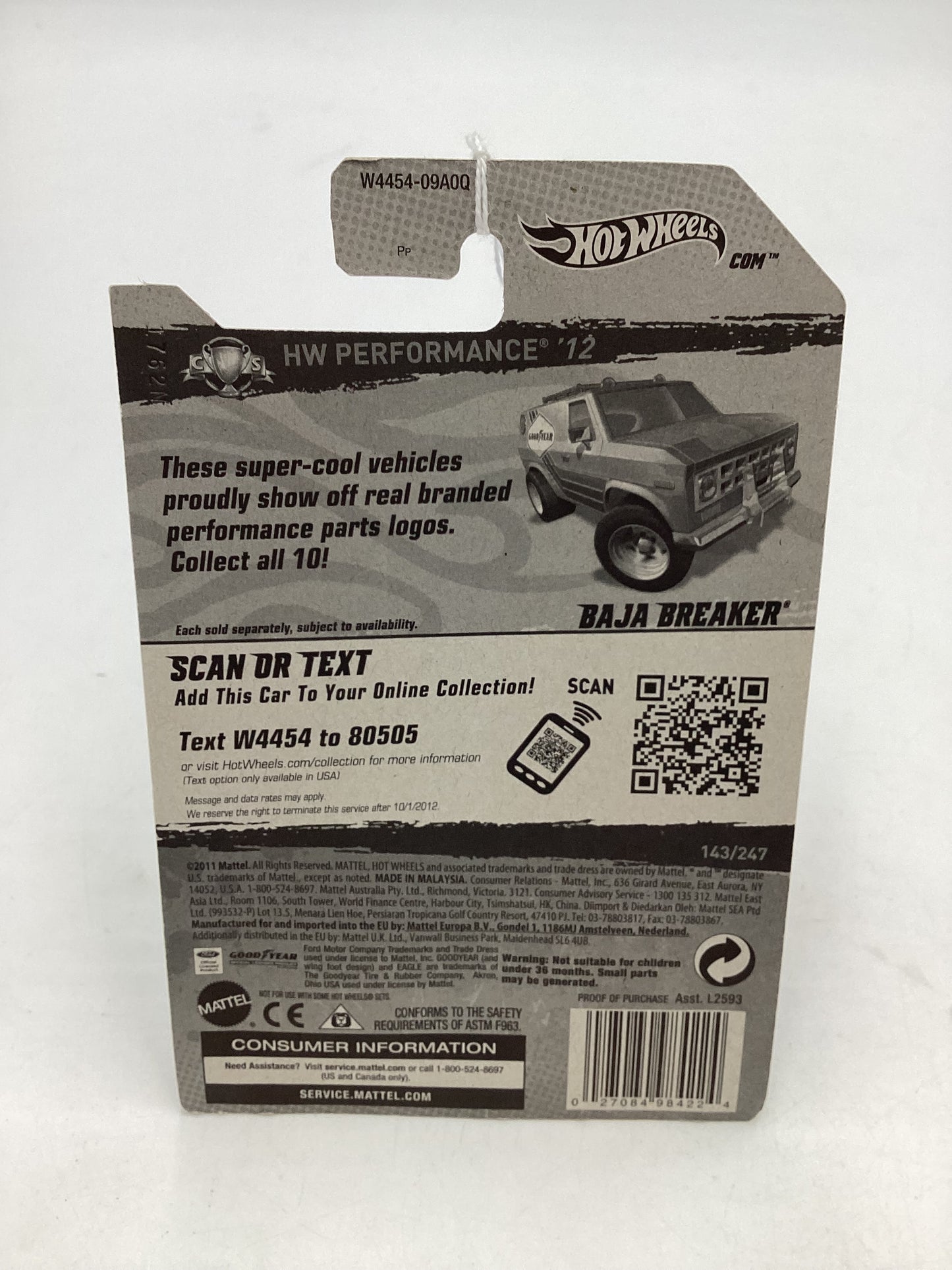 2012 Hot Wheels HW Performance #143 Baja Breaker Silver 23i