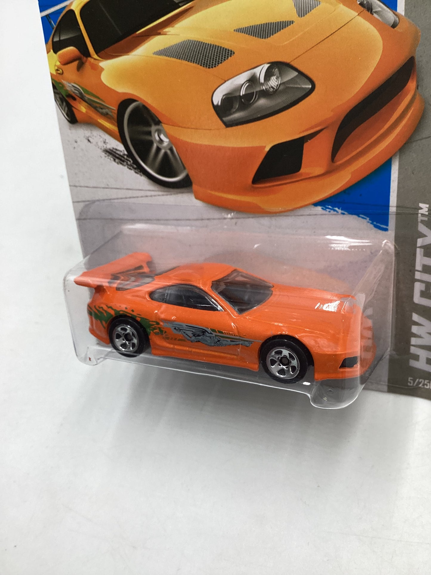 2013 Hot wheels Fast and furious #005 Toyota Supra with protector