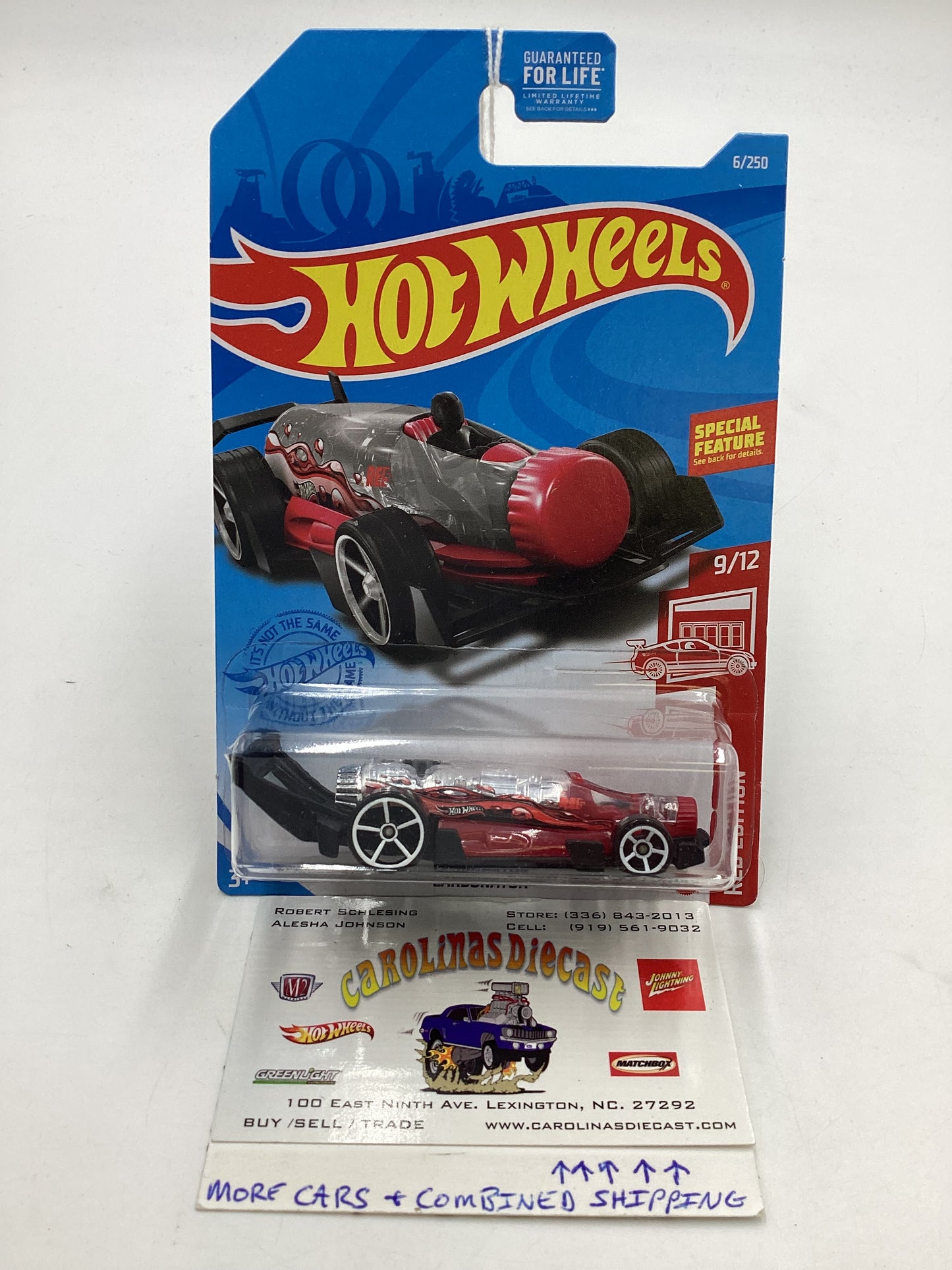 2021 Hot wheels Target Red Edition #6 Carbonator *Cracked Blister*