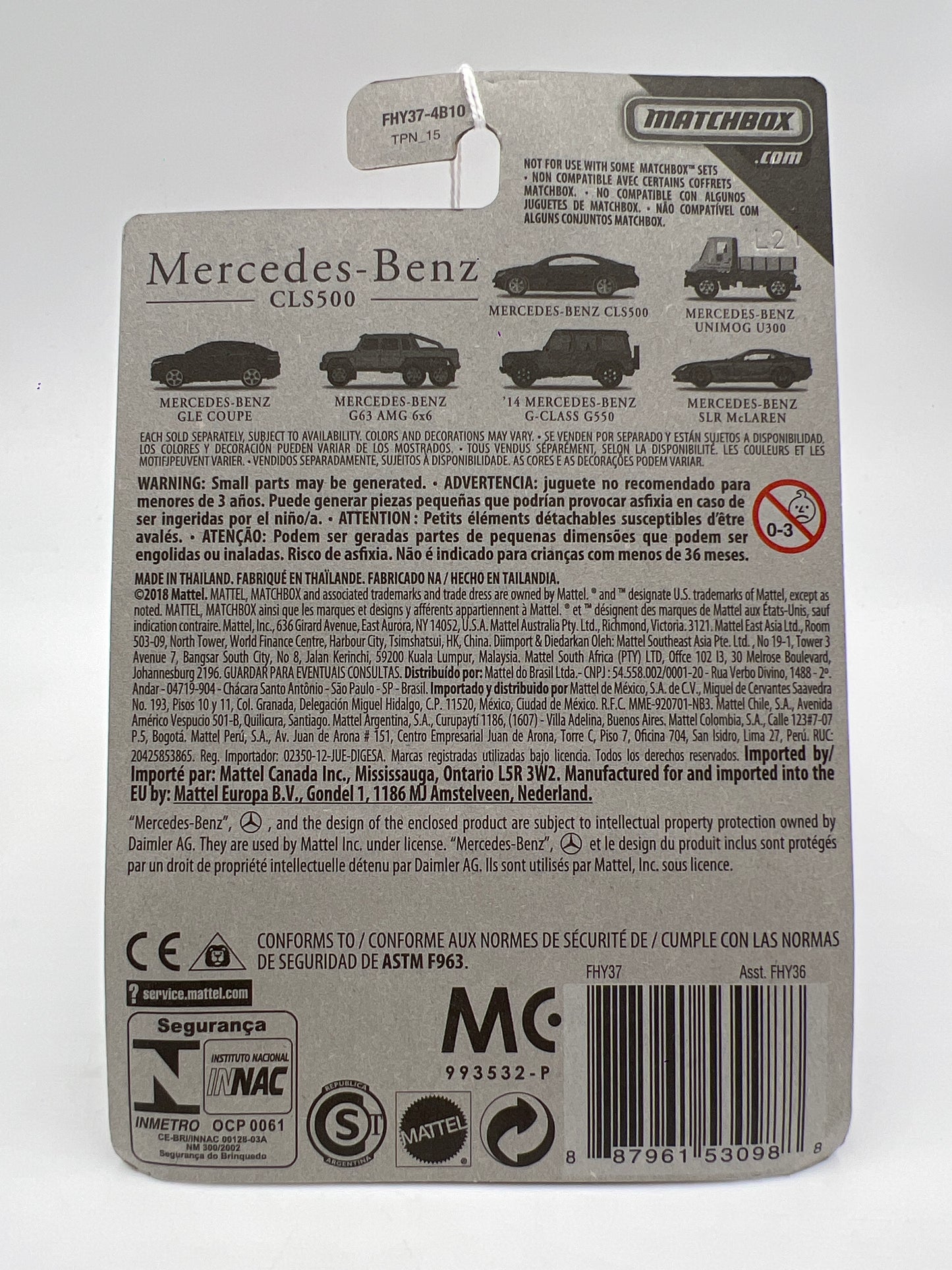 Matchbox Mercedes Series Mercedes-Benz CLS500 Blue 153A