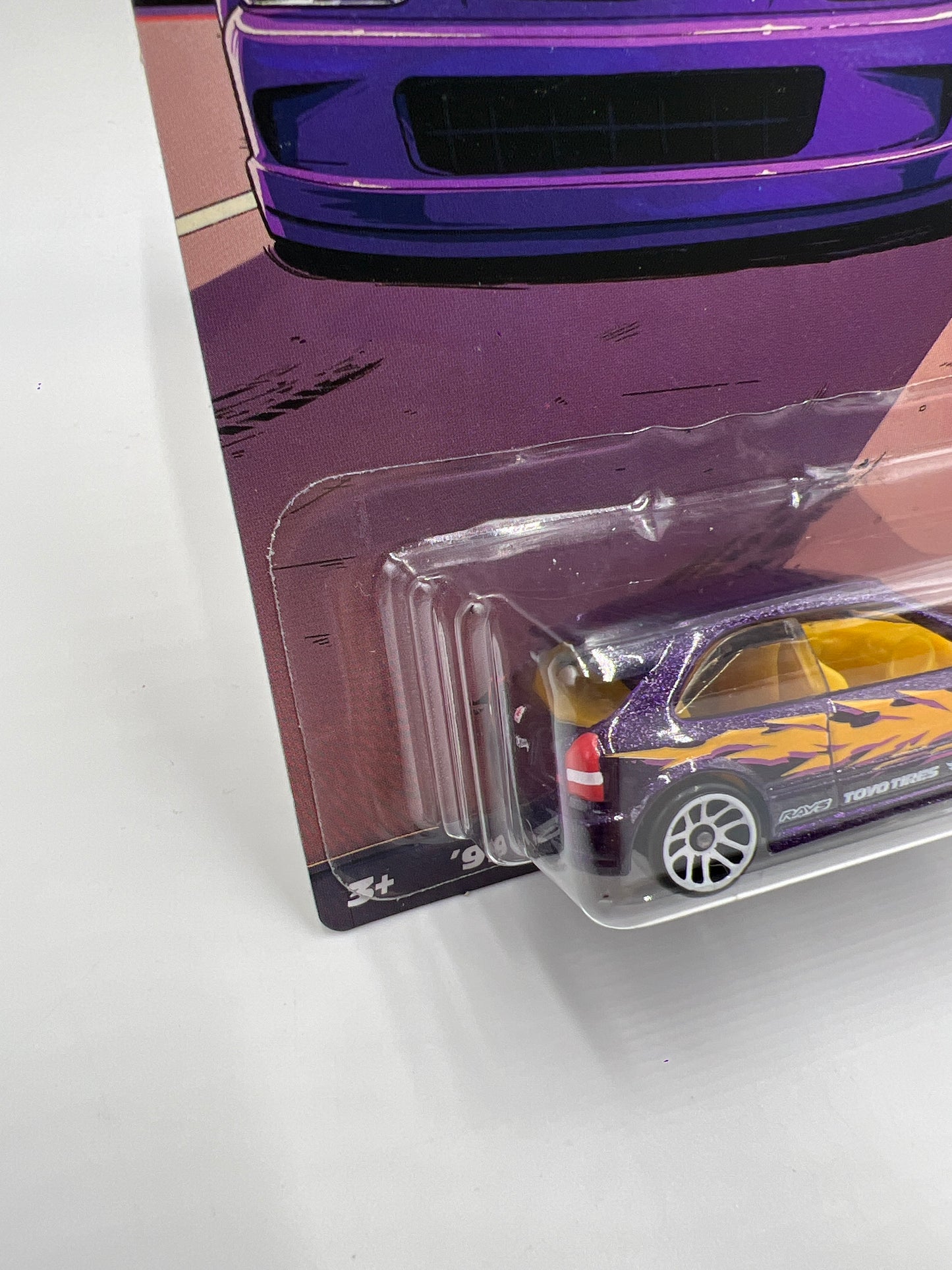 2025 Hot Wheels Silver Series Compact Kings #2 99 Honda Civic Type R EK9 Purple 161C