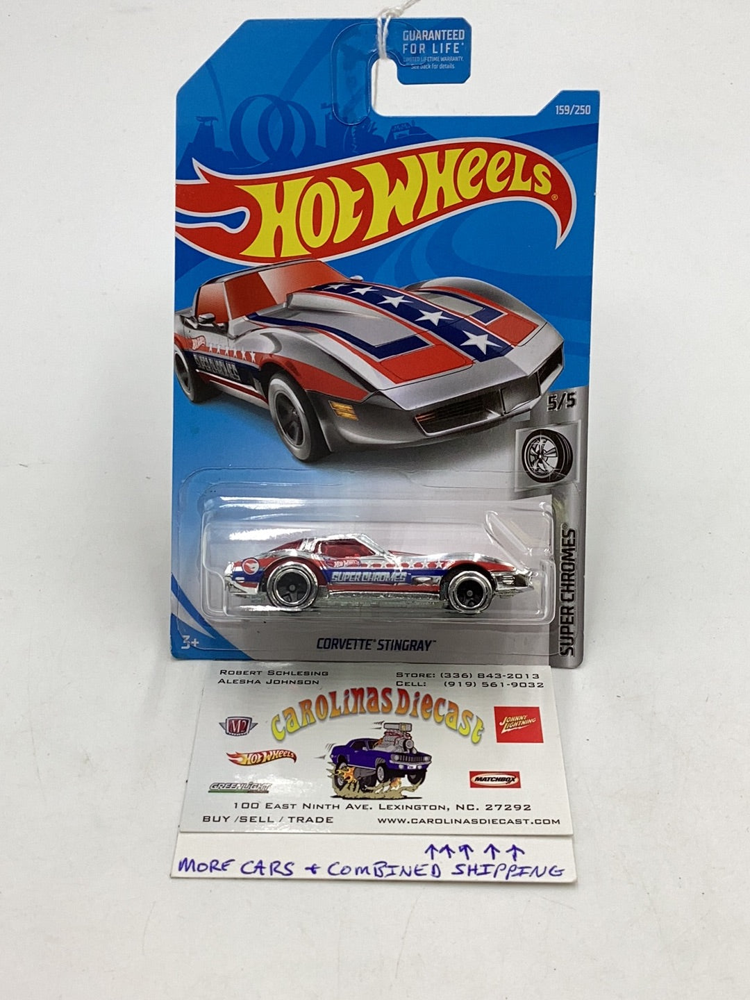 2019 Hot Wheels #159 corvette stingray Treasure Hunt 274A