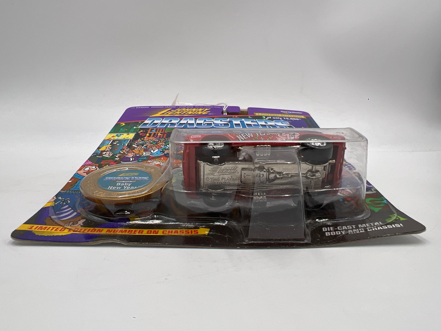 Johnny Lightning Dragsters New Year 98 #14109 Baby New Year Red 186C