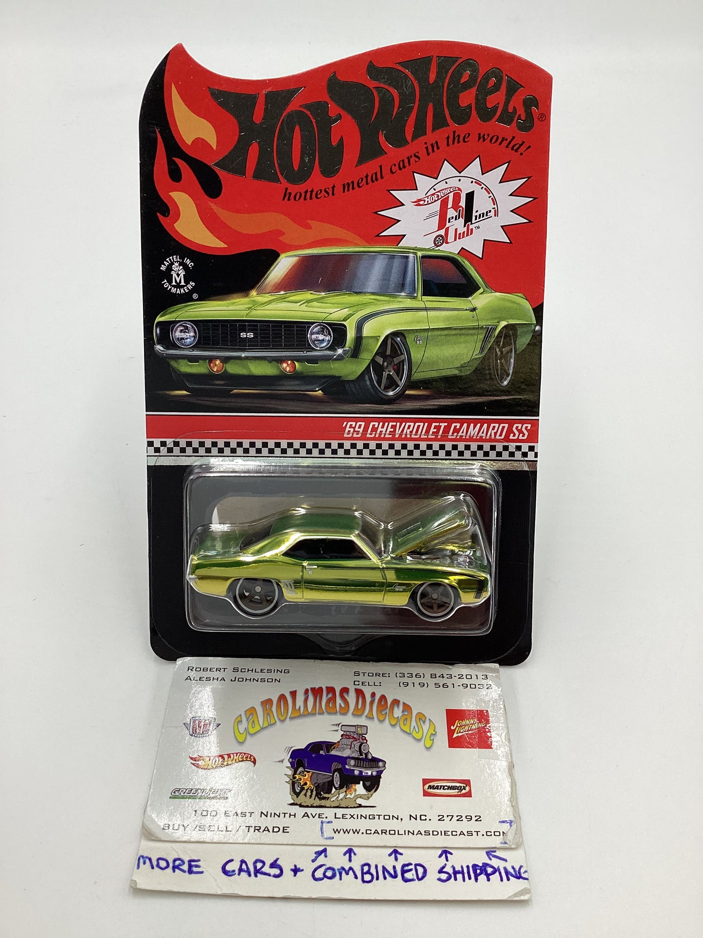 2021 Hot Wheels RLC #17399/30000 69 Chevrolet Camaro SS Antifreeze