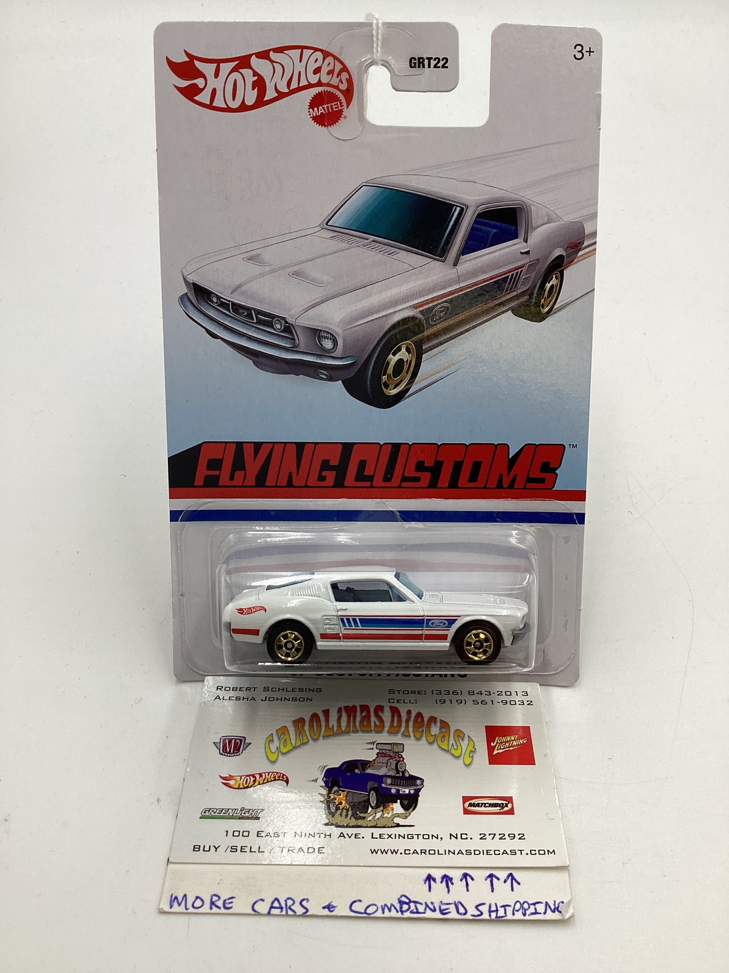 Hot Wheels Target Exclusive Flying Customs 67 Custom Mustang White