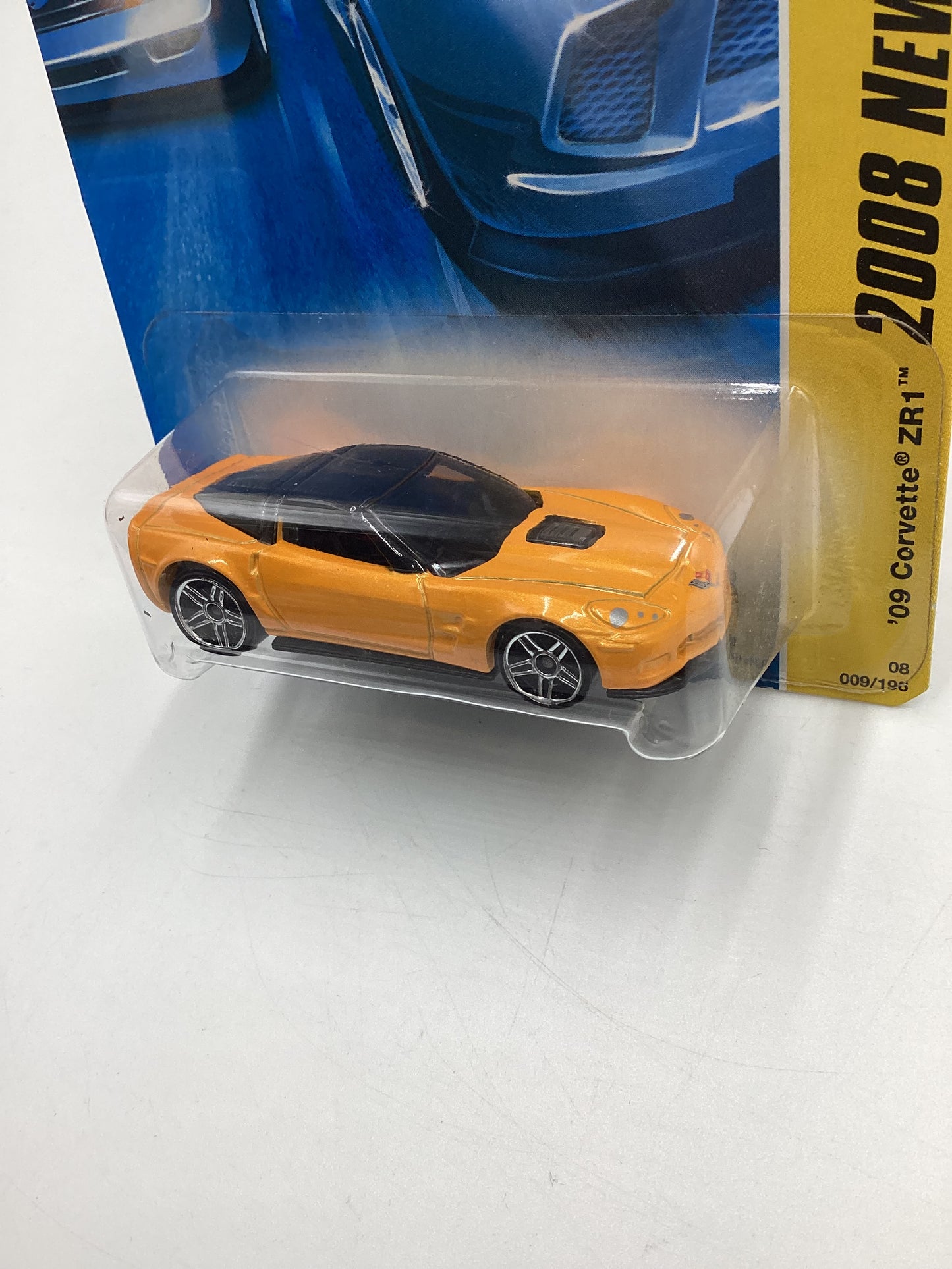 2008 Hot Wheels New Models #9 09 Corvette ZR1 Yellow Kmart Exclusive 239C