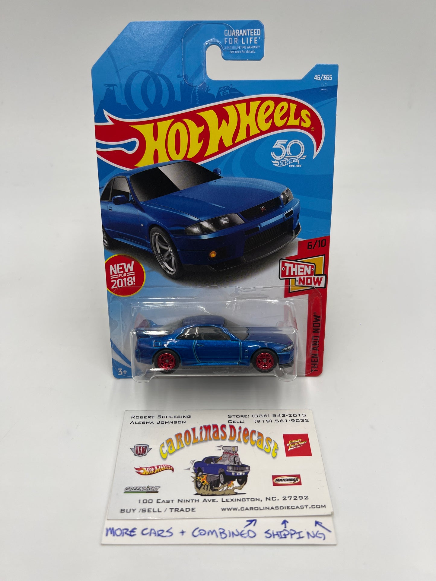 Hot Wheels Nissan Skyline GT-R R33 Blue Wheel Swap Custom On Card W/Protector SR