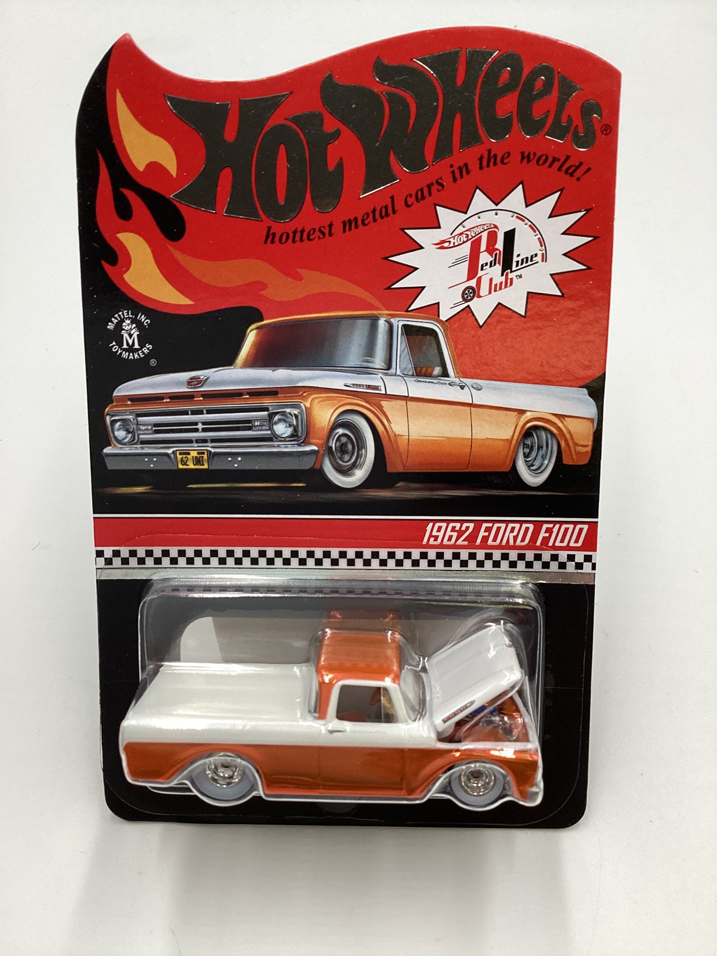 2022 Hot Wheels RLC #13266/25000 1962 Ford F100 Orange with protector