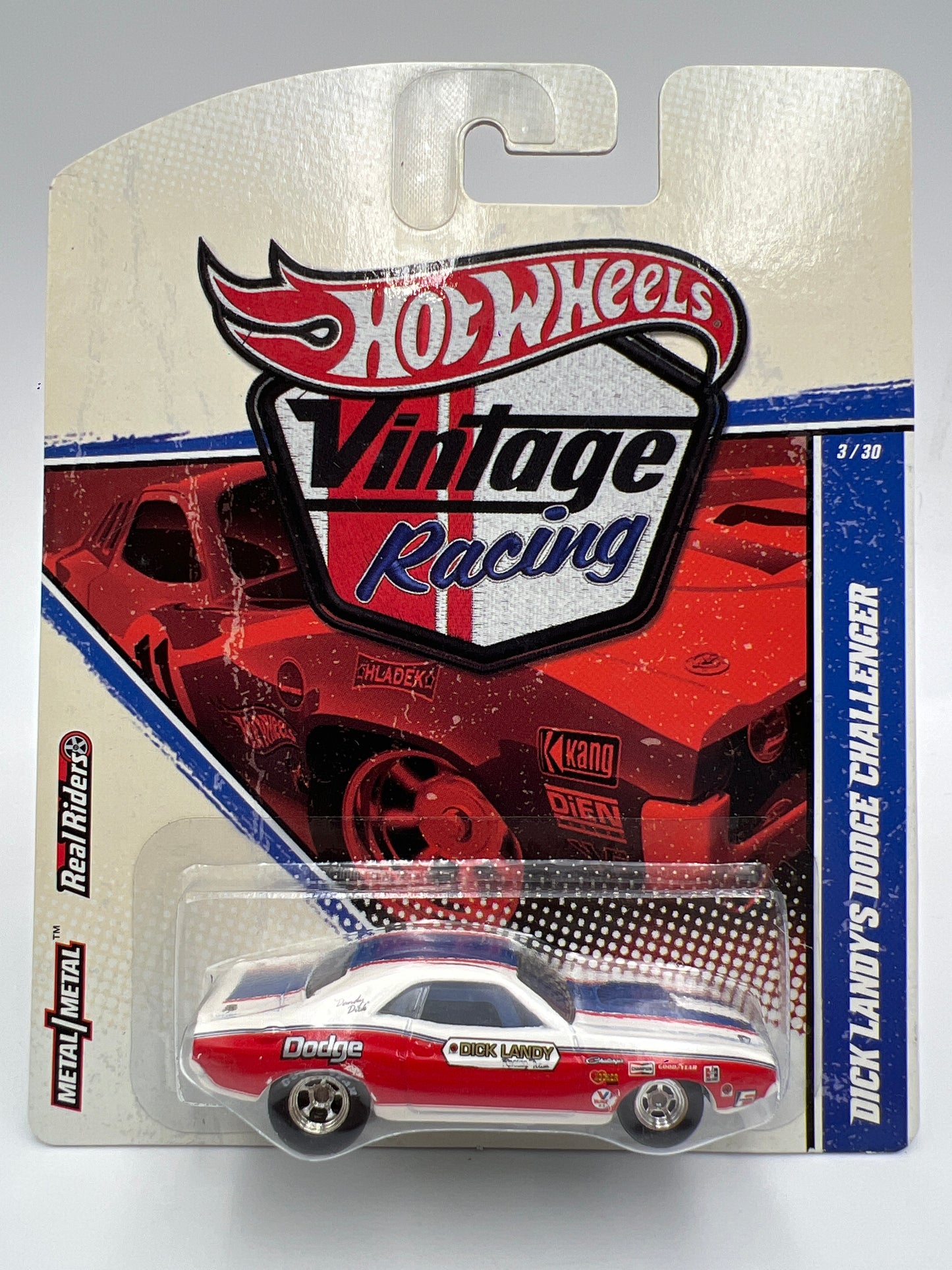 Hot Wheels Premium Vintage Racing #3 Dick Landys Dodge Challenger W/Protector