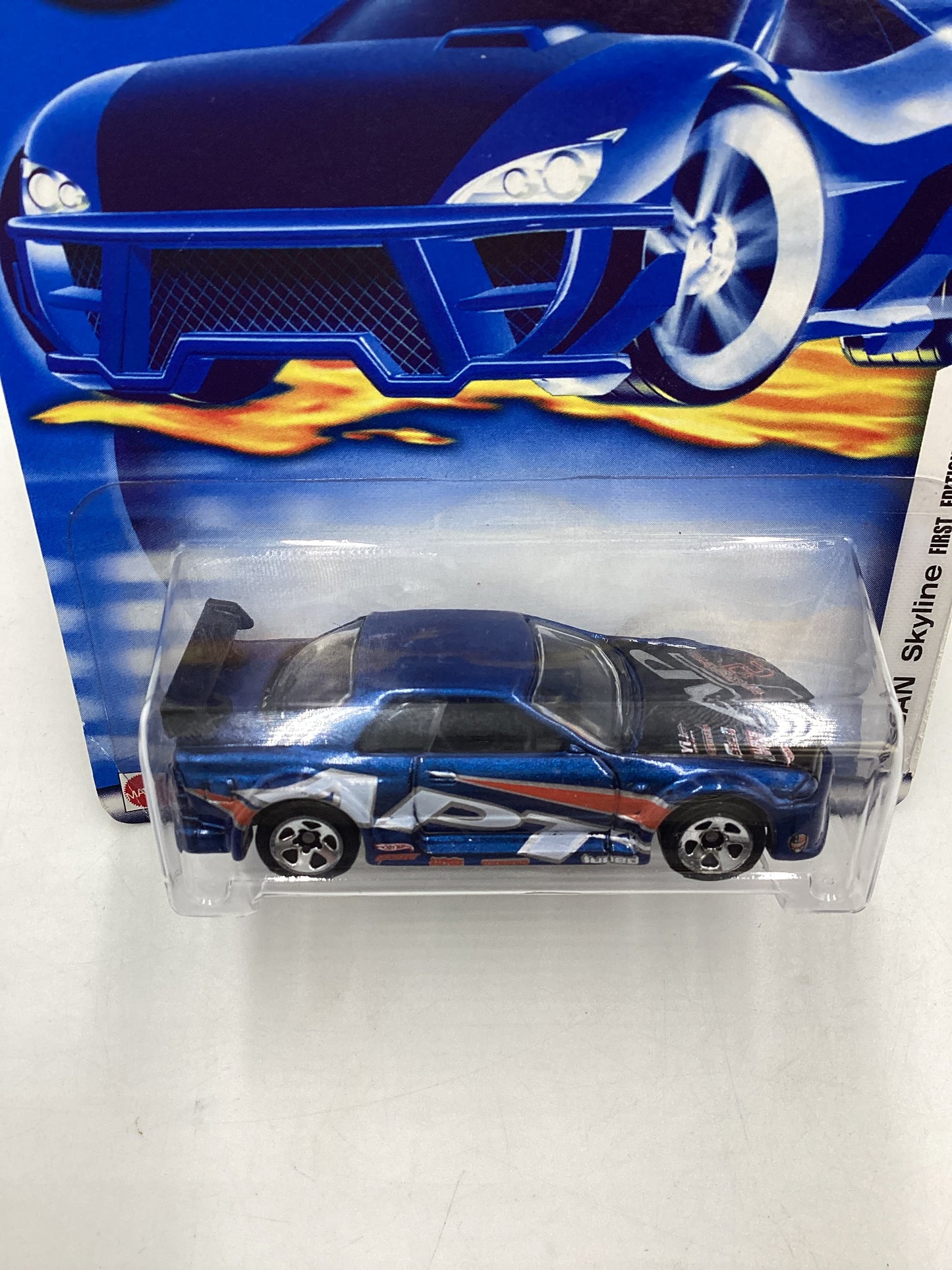 2002 Hot Wheels First Editions #019 Nissan Skyline *Bad Card* 82D