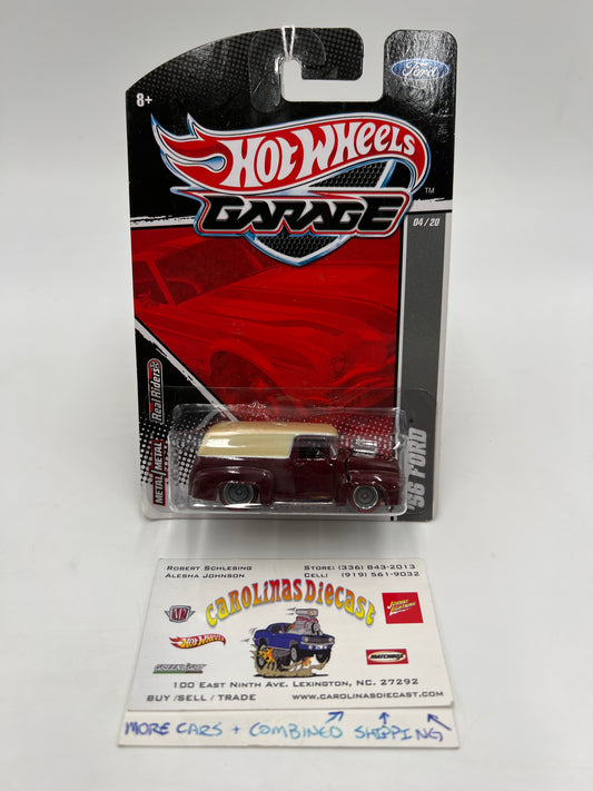 Hot Wheels Premium Garage Series #4 56 Ford Dark Red