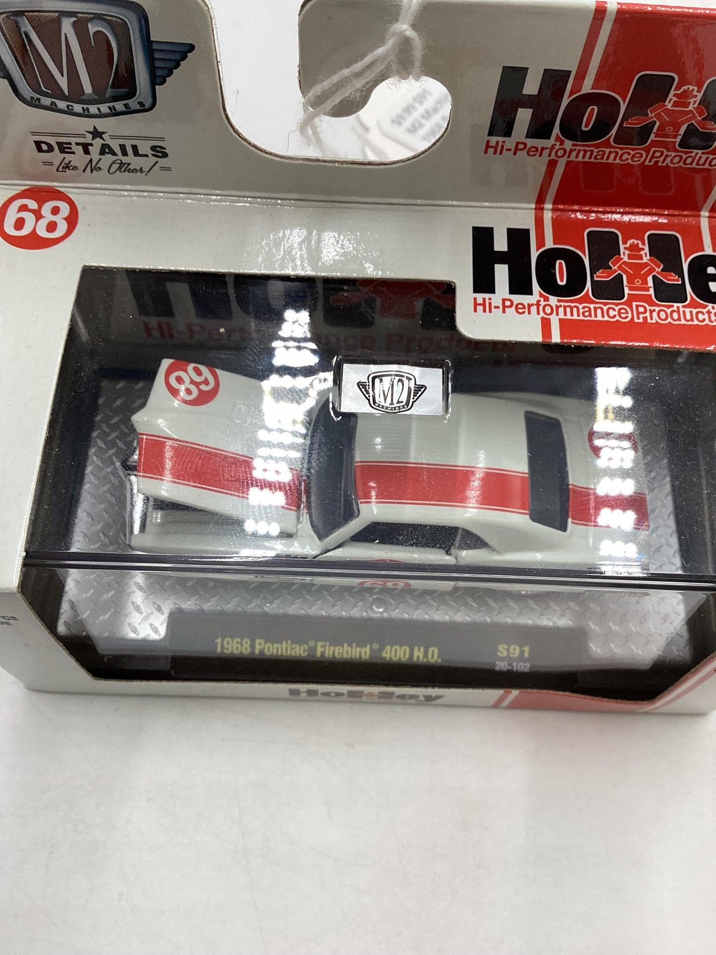 M2 Machines OReilly Exclusive Holley 1968 Pontiac Firebird 400 H.O. White S91