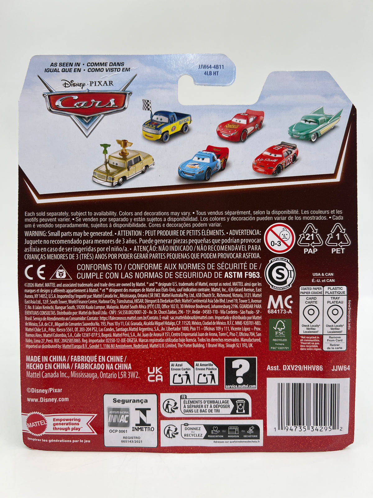 2026 Disney Pixar Cars 20 Years Rotor Turbosky 142A