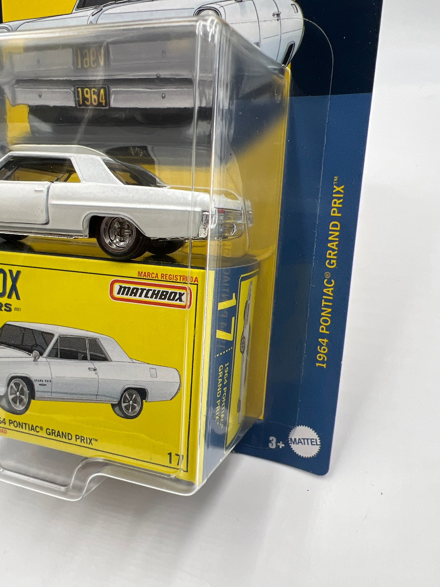 2021 Matchbox Collectors #17 1964 Pontiac Grand Prix White 171B