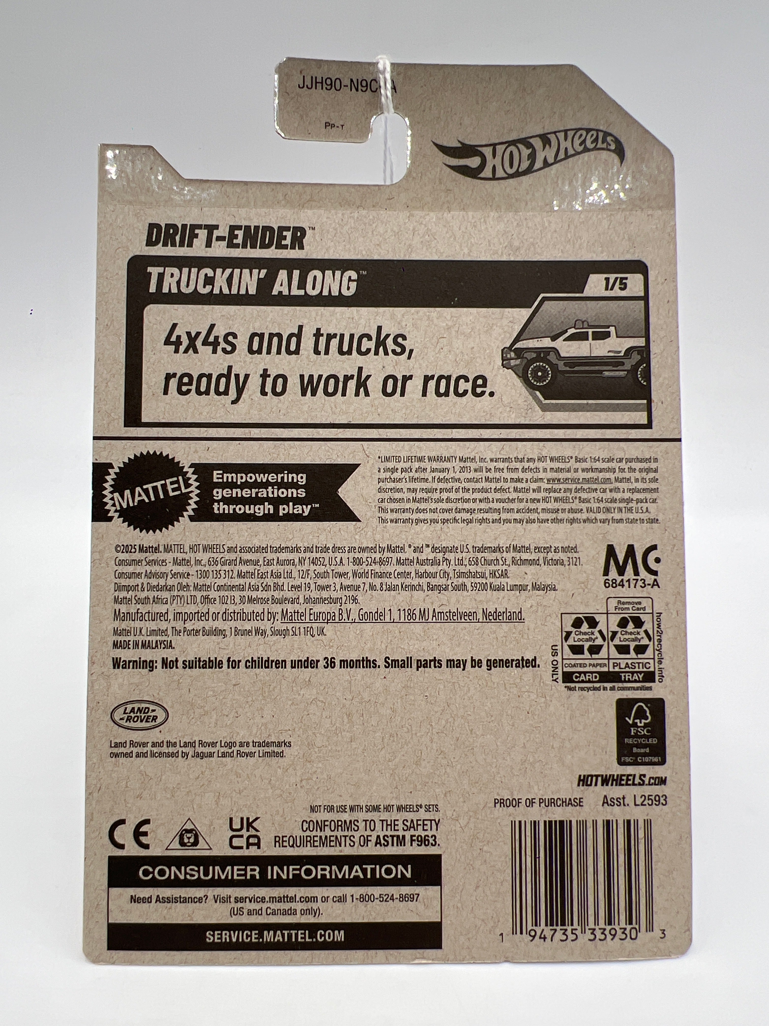 2026 Hot Wheels A Case Truckin Along #13 Drift-Ender Red 115F