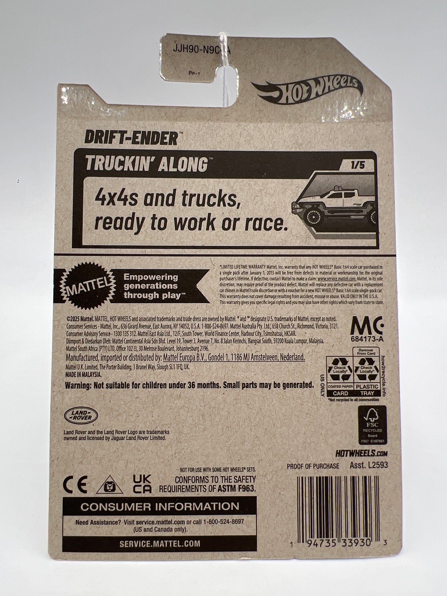 2026 Hot Wheels A Case Truckin Along #13 Drift-Ender Red 115F