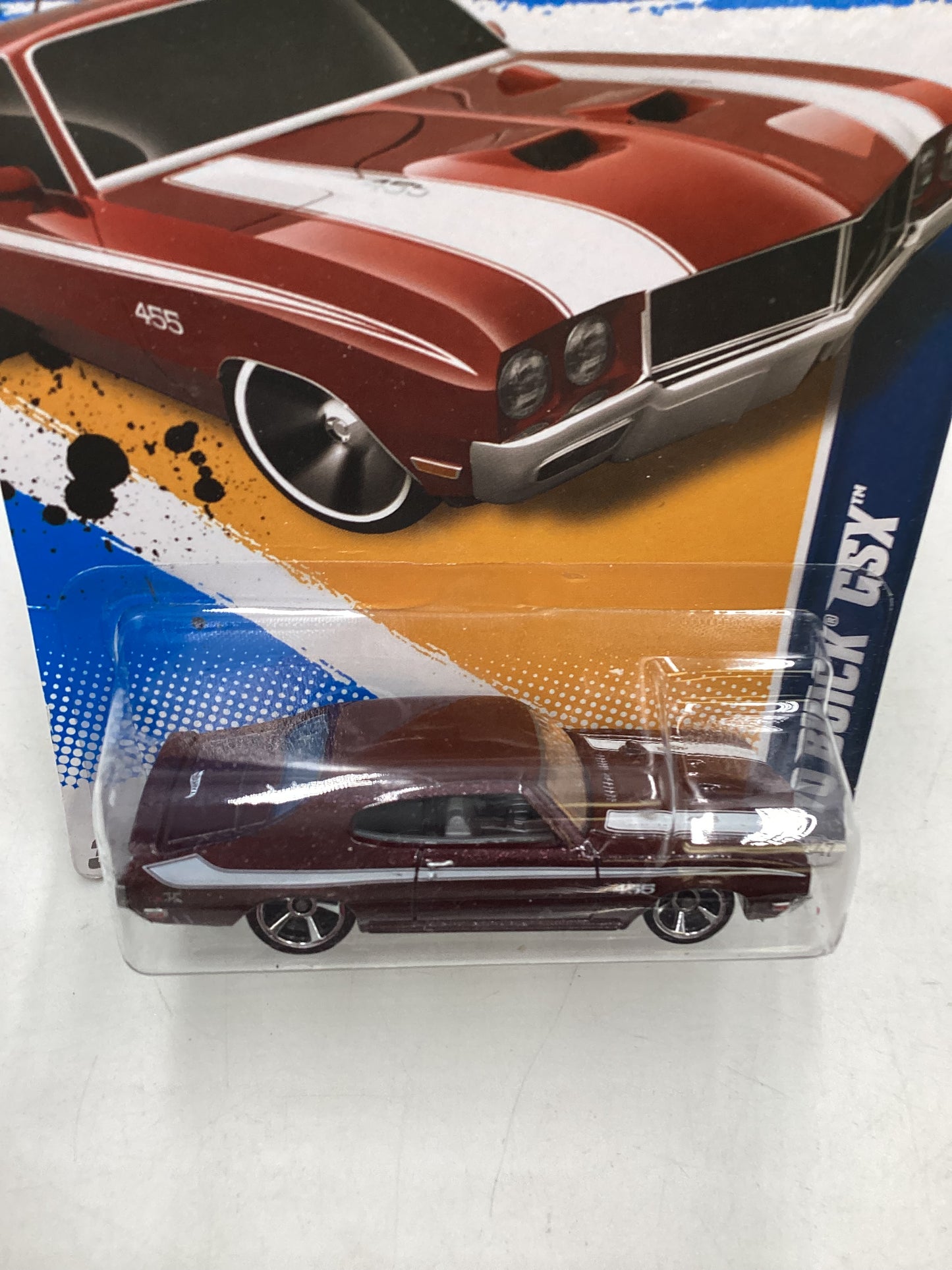 2012 Hot Wheels #109 70 Buick GSX Maroon 56G