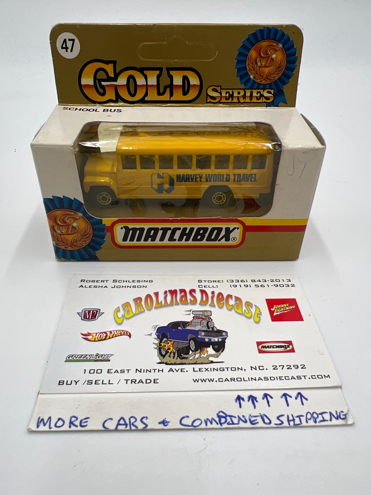 Matchbox Unpunched Gold Series #47 School Bus Yellow