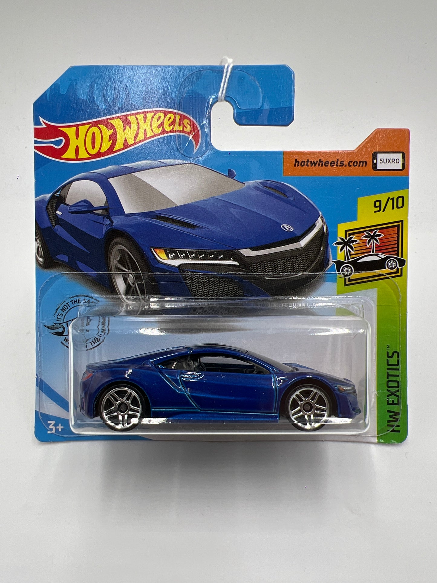 2019 Hot Wheels Exotics #199 17 Acura NSX Blue Short Card 103A