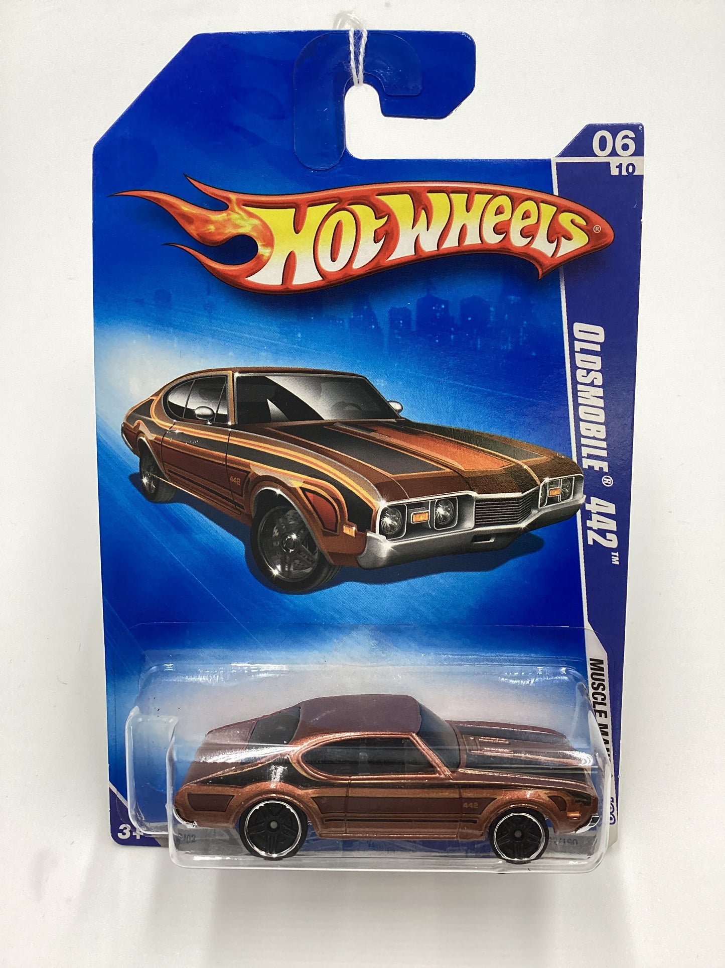 2009 Hot Wheels #082 Olds 442 Brown 54H