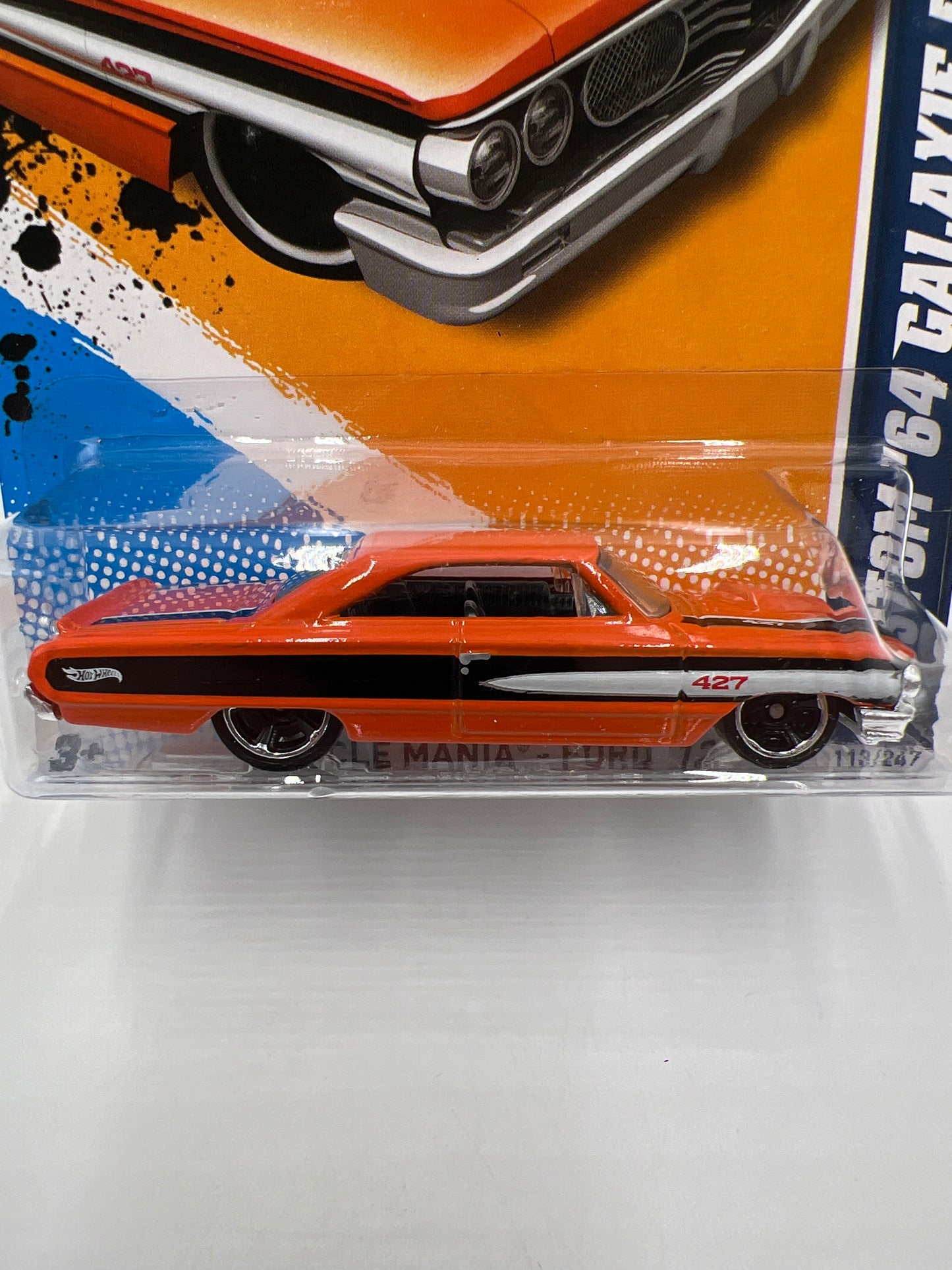 2012 Hot Wheels Muscle Mania Ford #113 Custom 64 Galaxie 500 Orange 22D