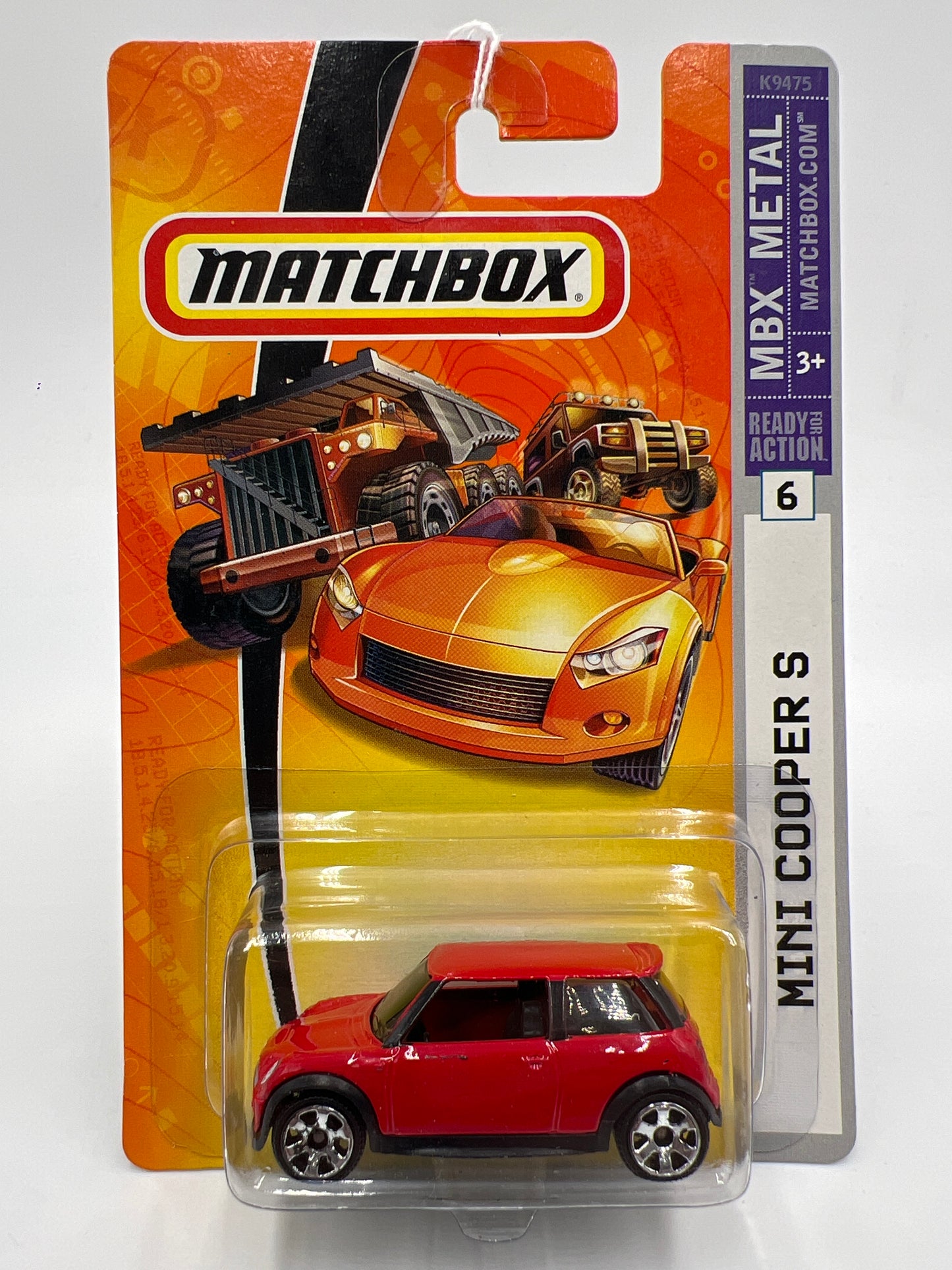 Matchbox MBX Metal #6 Mini Cooper S Red 209A