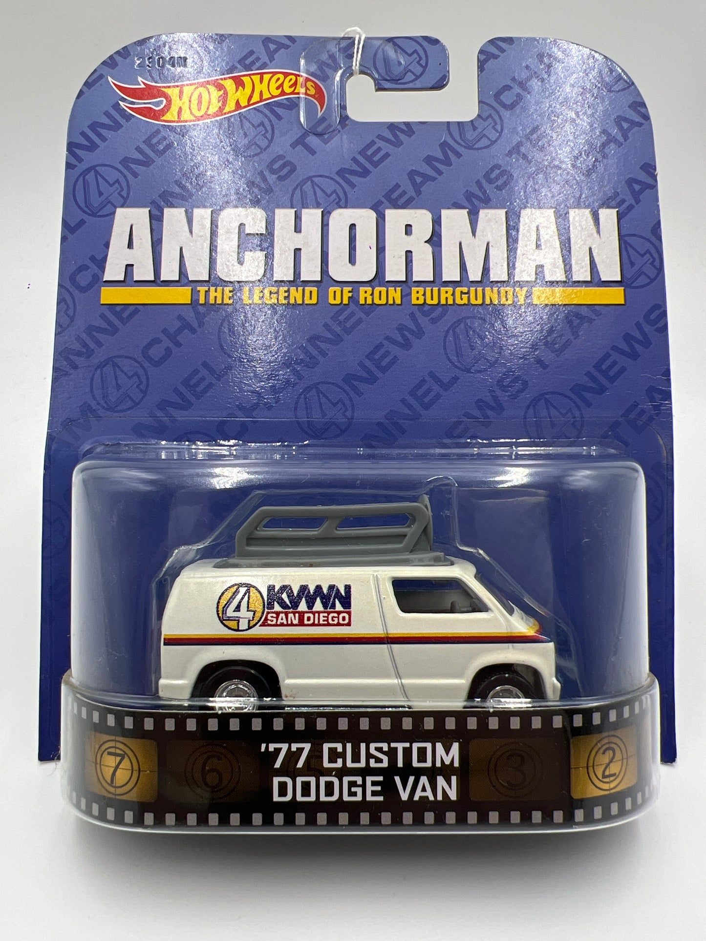 Hot Wheels Retro Entertainment Anchorman 77 Custom Dodge Van White 243C