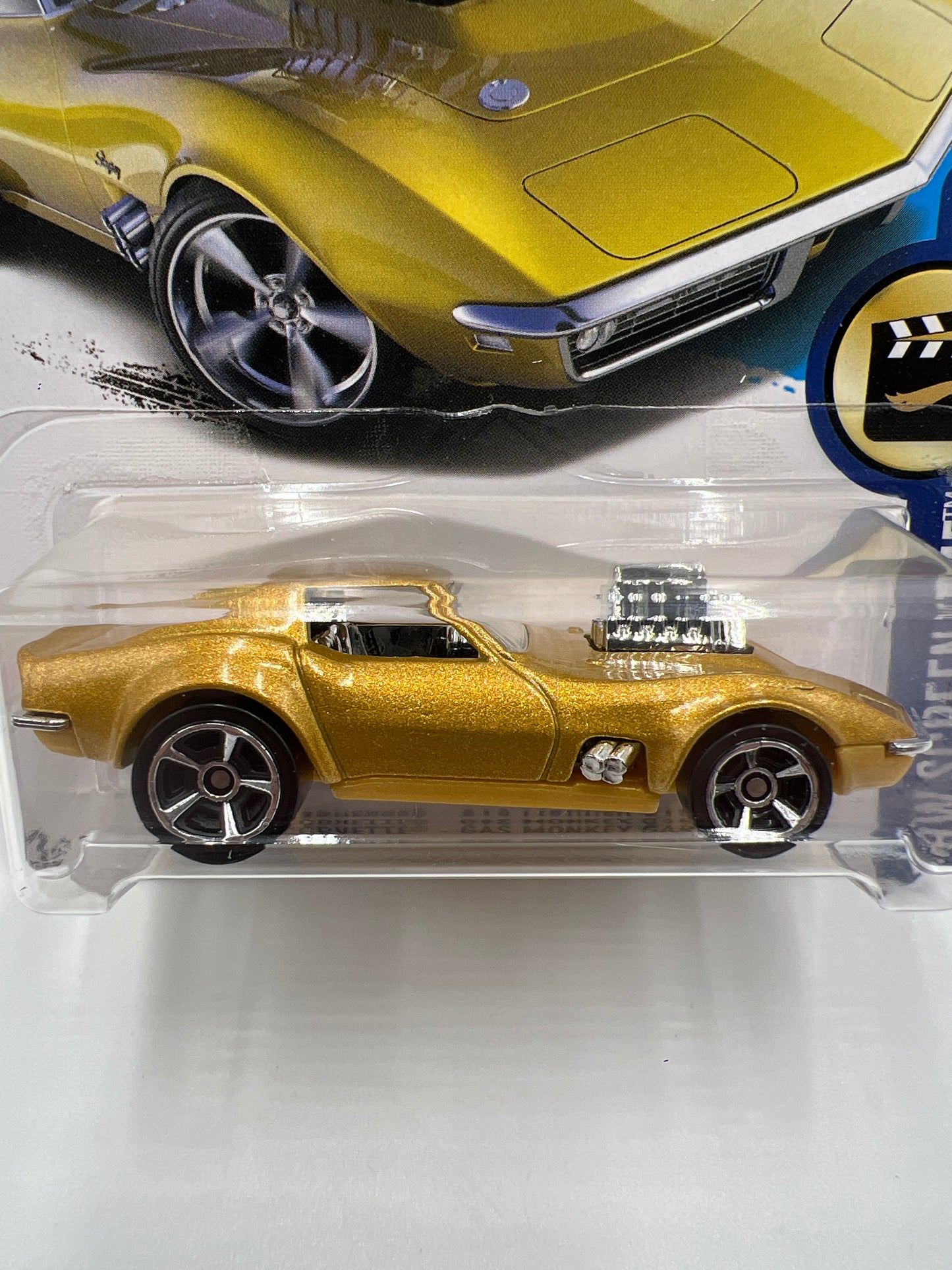 2017 Hot Wheels HW Screen Time #99 68 Corvette Gas Monkey Garage Gold 12G