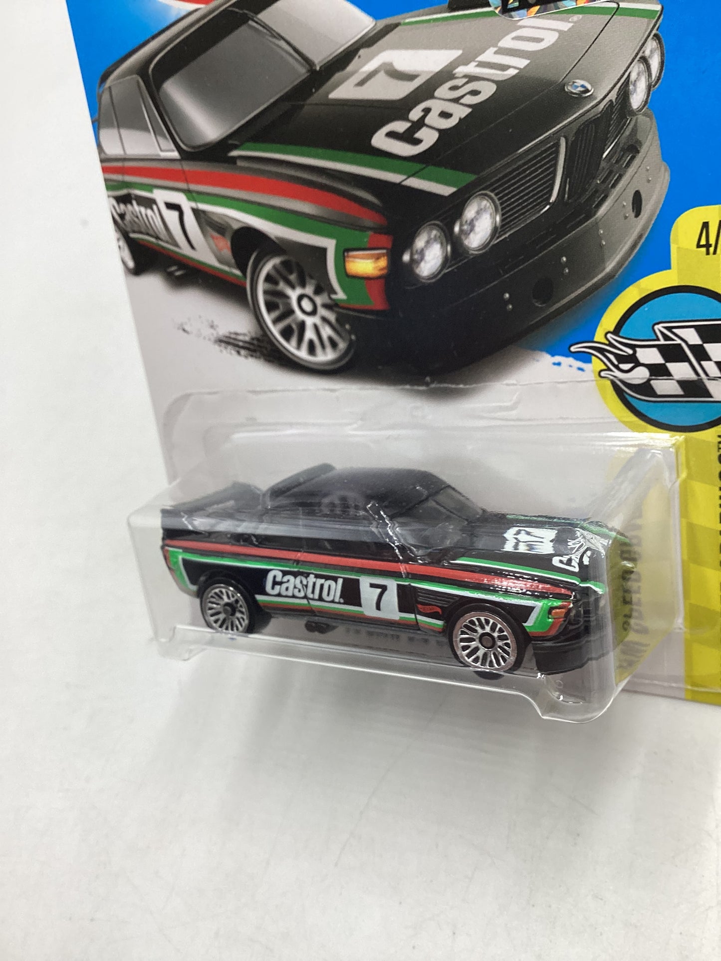 2017 Hot wheels 73 BMW 3.0 CSL Race Car Black Factory sealed sticker #57 105H