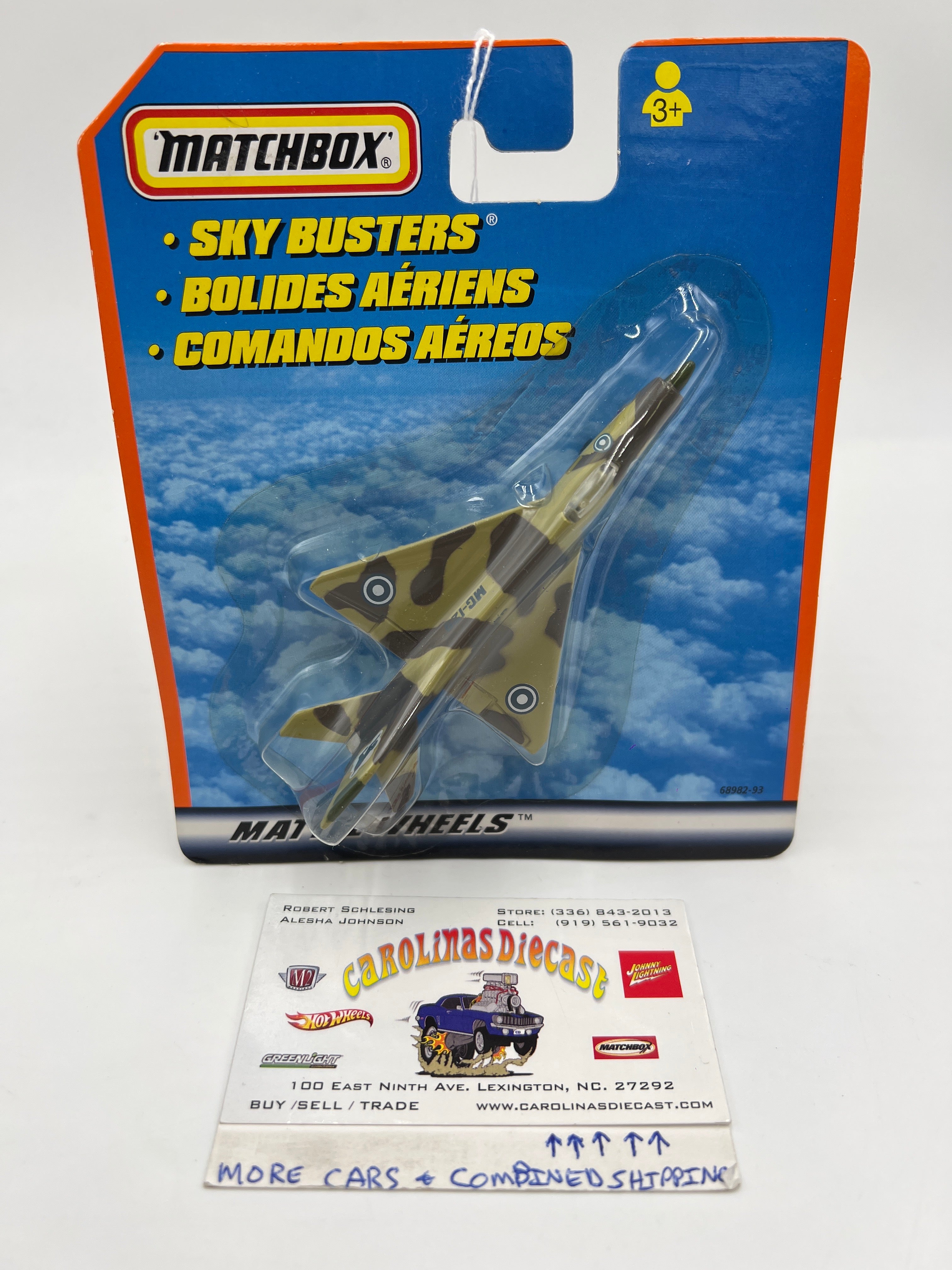 Matchbox Sky Busters Mig-21 Camo International Card WW7